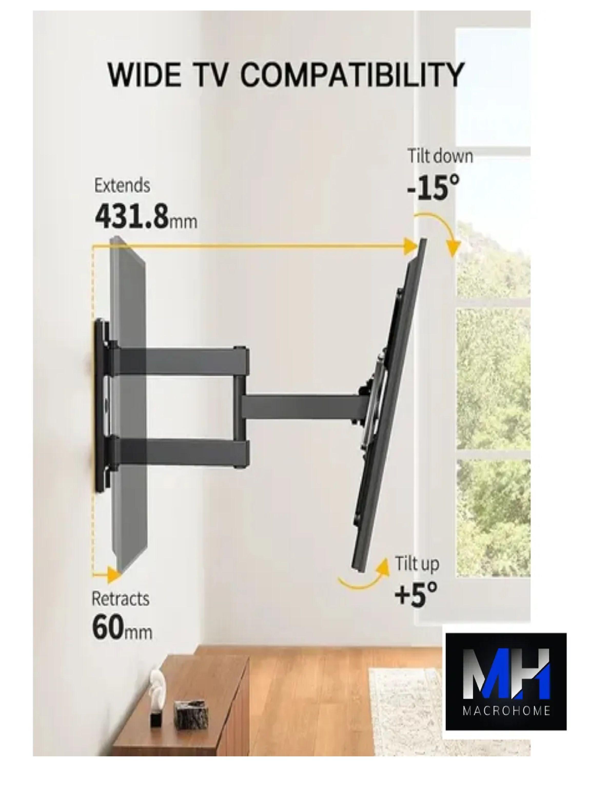 Soporte Brazo Articulado Tv 23-55 Led Al Muro + Cable Hdmi-6