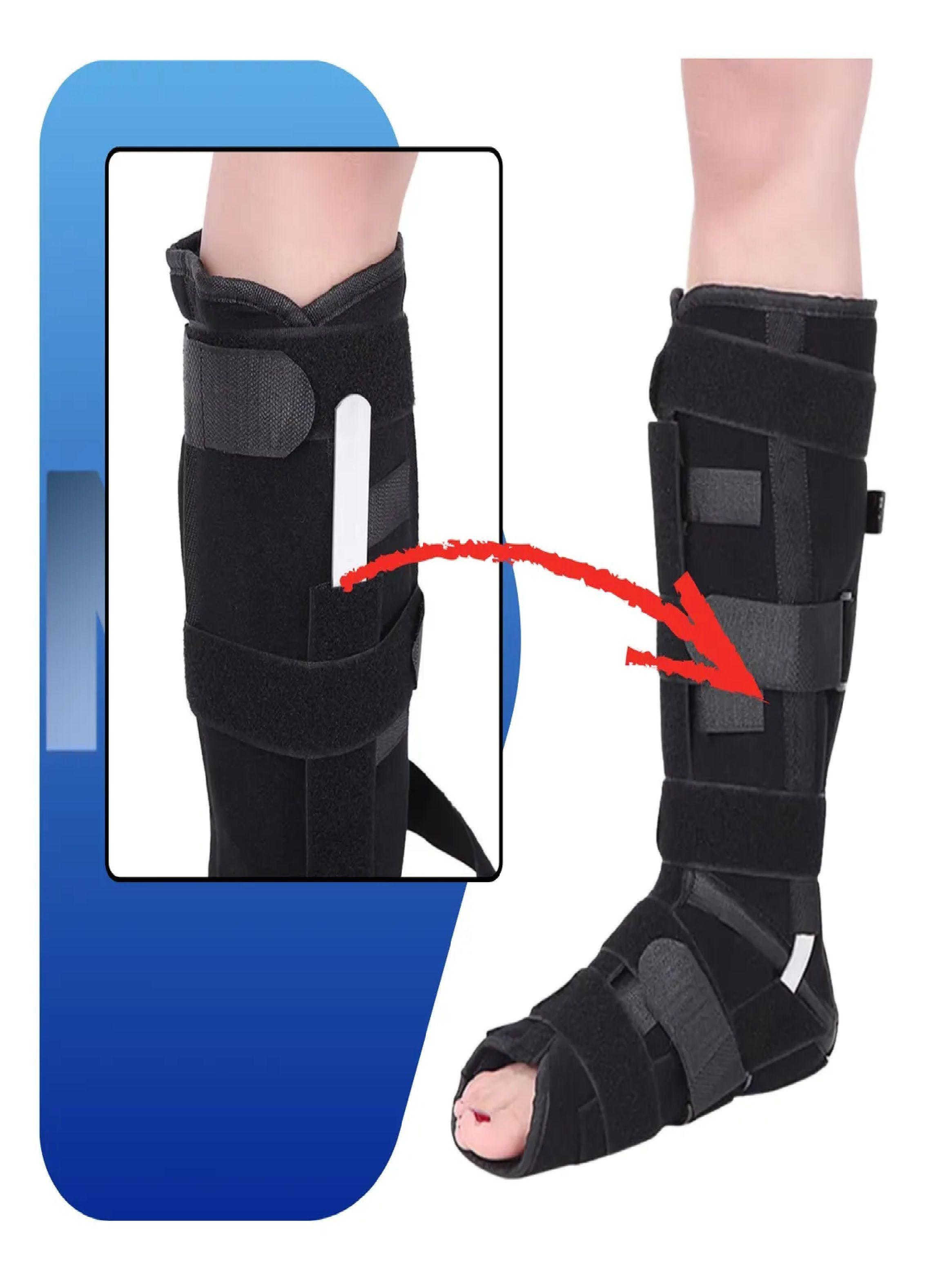 Ferula Ortopedica Para Tobillo Pierna Con Barra De Aluminio Talla M-5