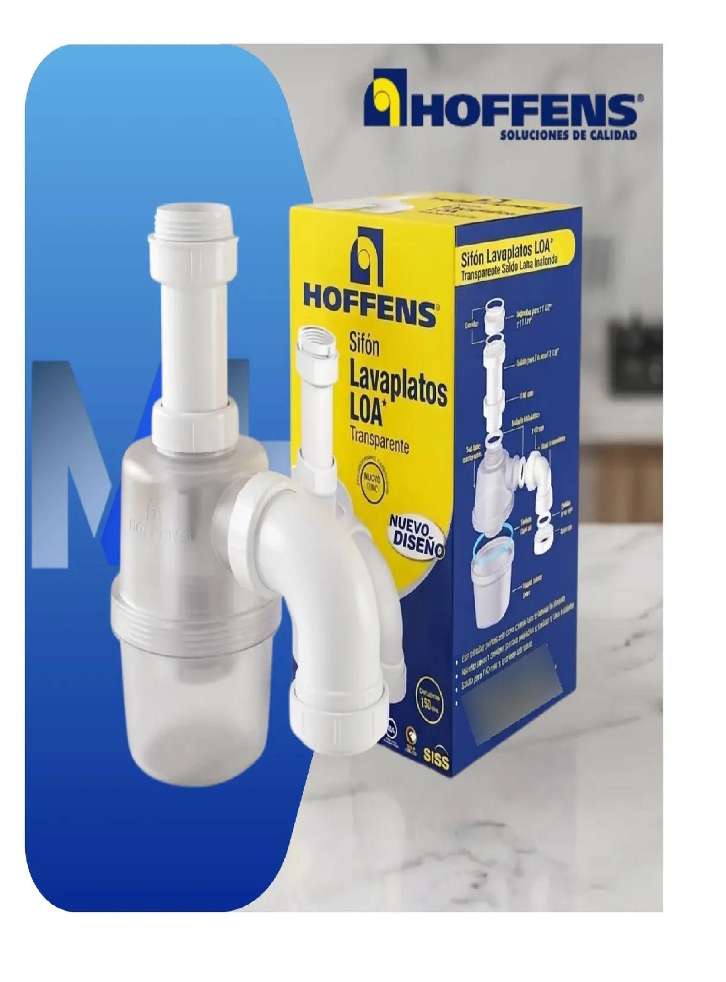 Sifon Lavaplatos Loa Transparente Salida Curva 1 1/2 Y 1 1/4-4