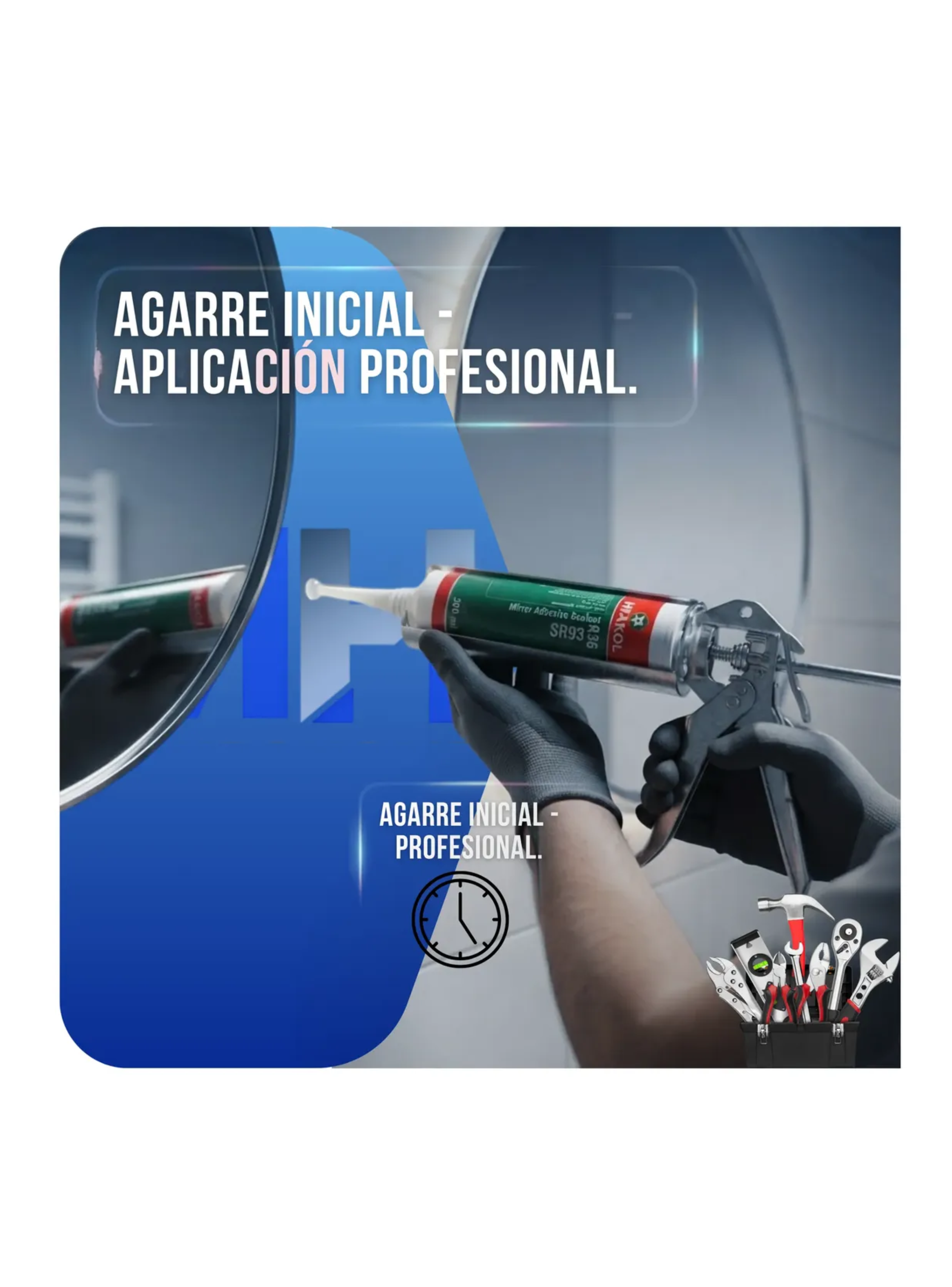 Silicona Pega Espejos Hitakol Sr936 300ml Adhesivo Profesion-6