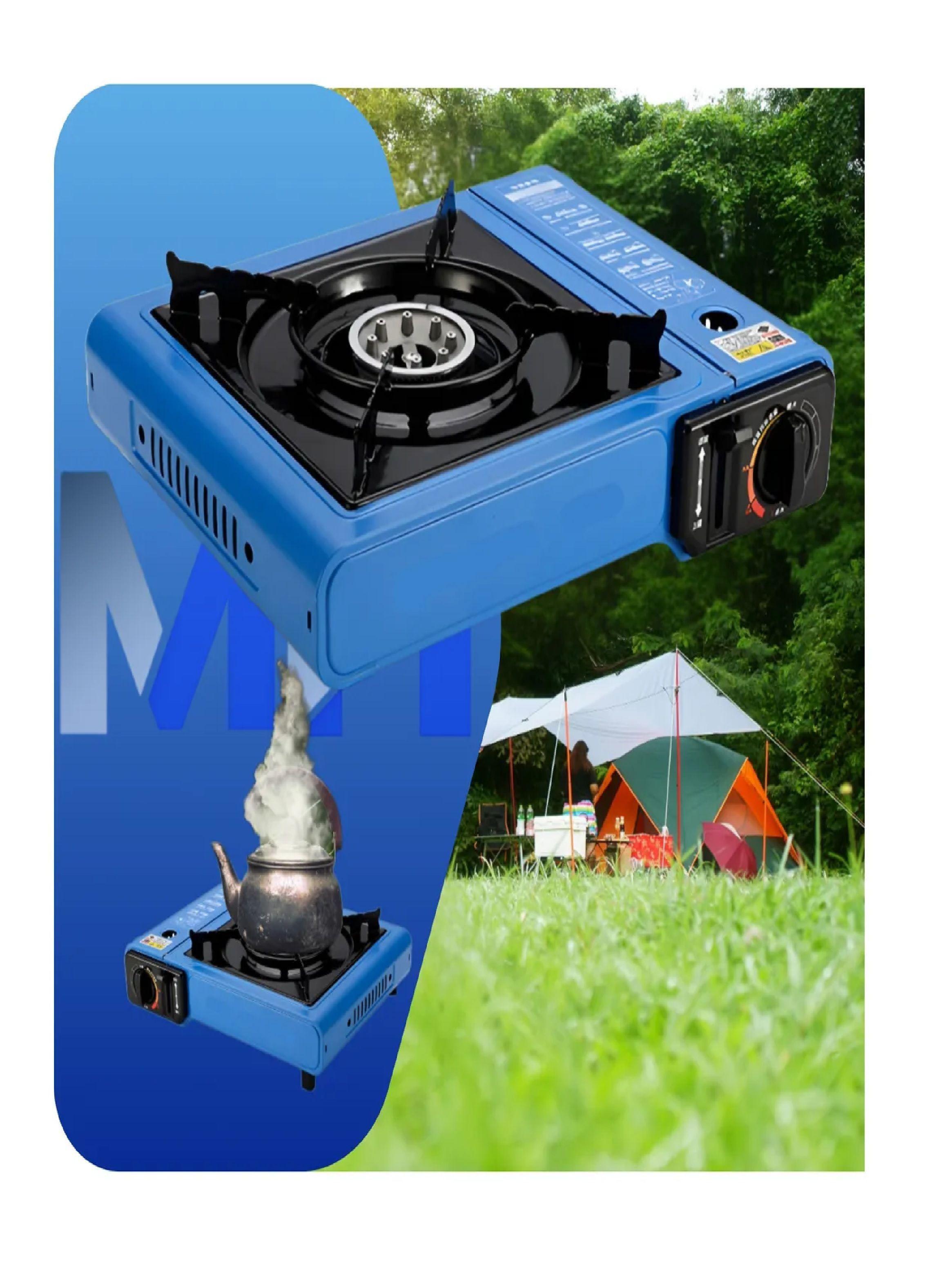 Cocinilla Camping Encendido Automatico Maleta Gas Portátil -3