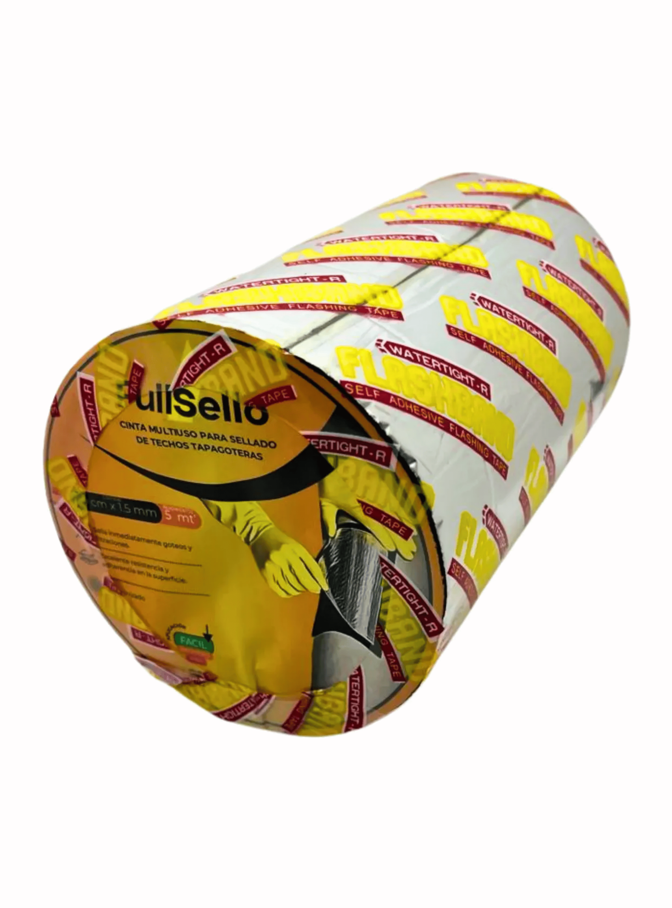Cinta Tapagotera Asf ltica Aluminizada 20cmx5mt Impermeable-0