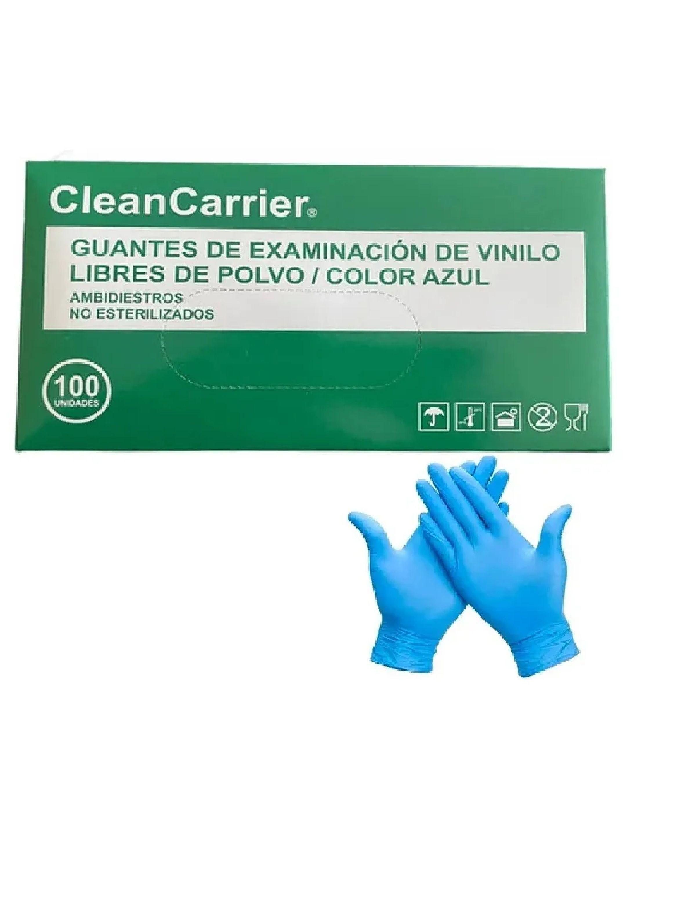 Guantes Vinilo Azul Cleancarrier Talla S Pack X 1000 Uds.-2