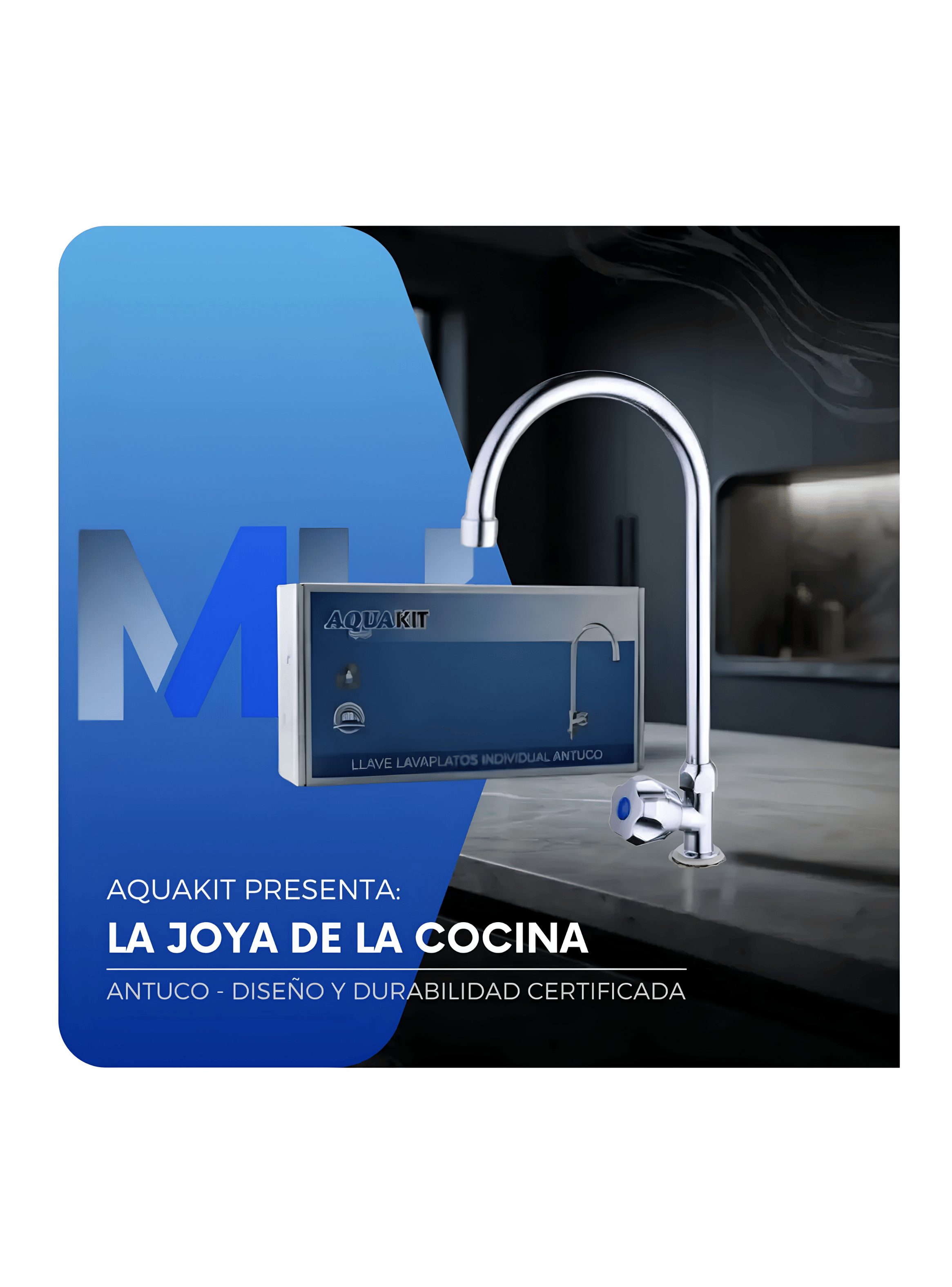 Llave Lavaplatos Monomando Antuco Aquakit Alta Durabilidad-2