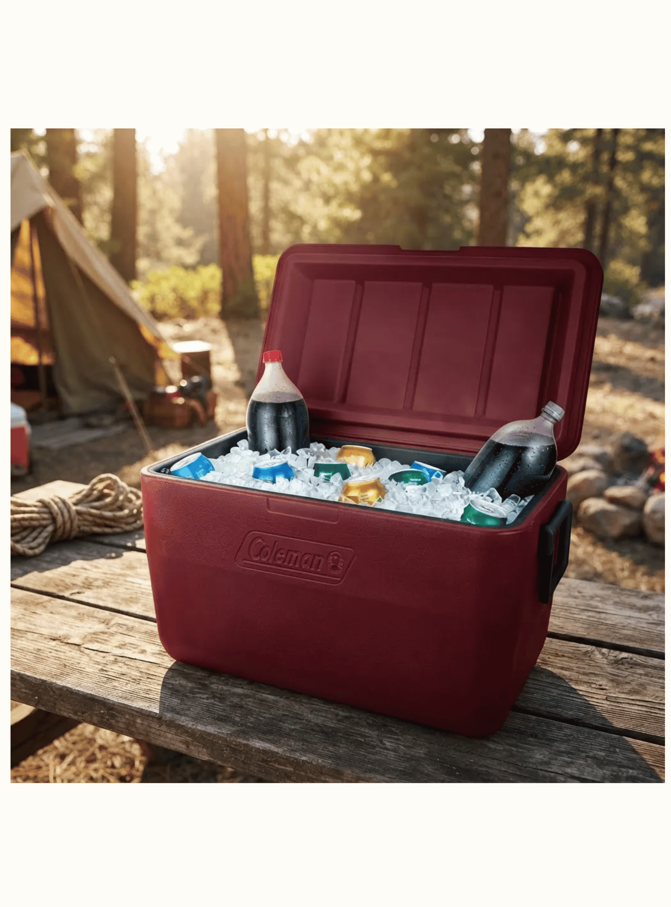 Cooler Coleman Chiller 48 Qt 45 Litros Rojo Azul A Eleccion-0