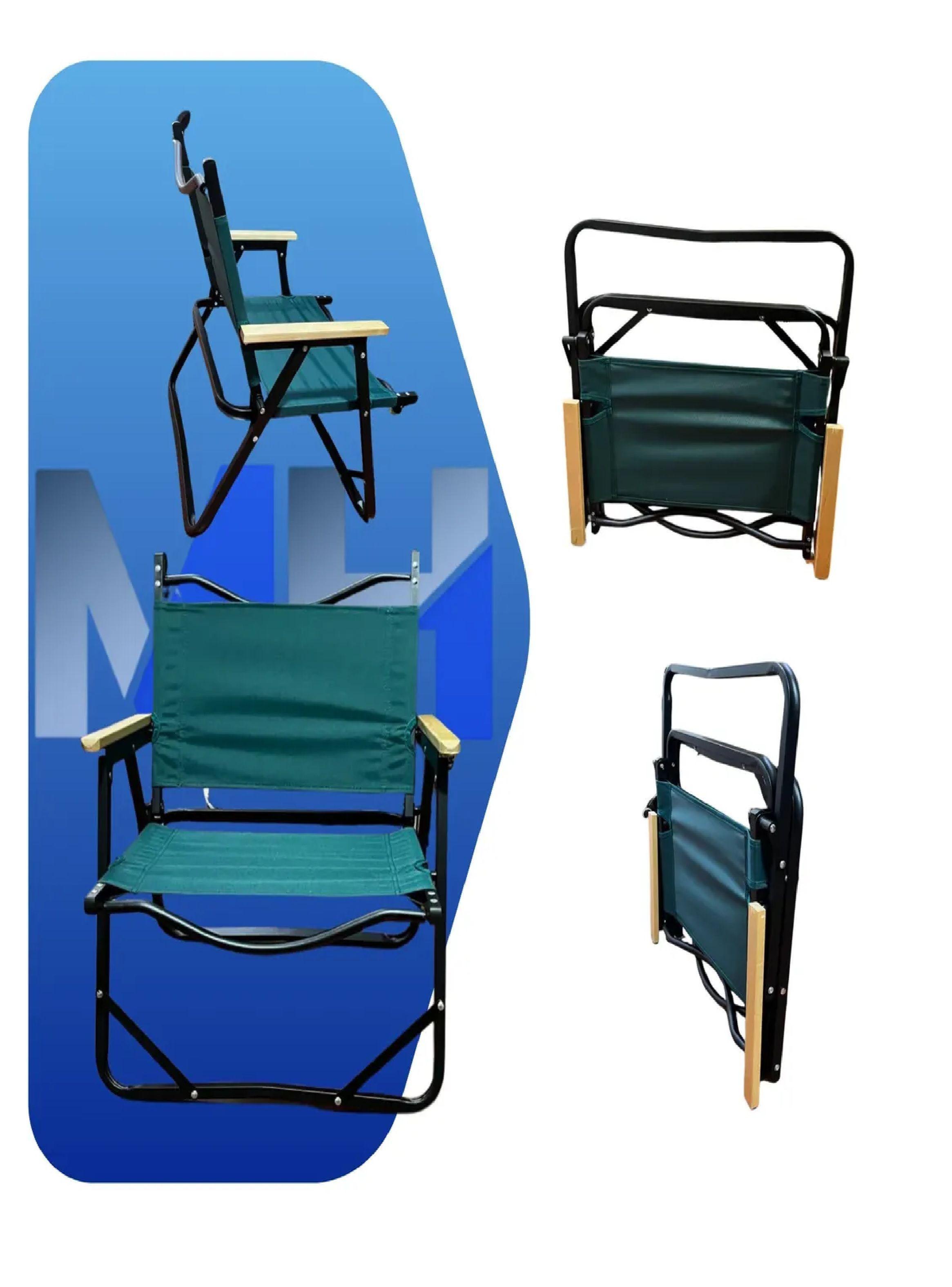 Silla Camping Plegable Playa Pesca Verde Reforzada 100kg-5