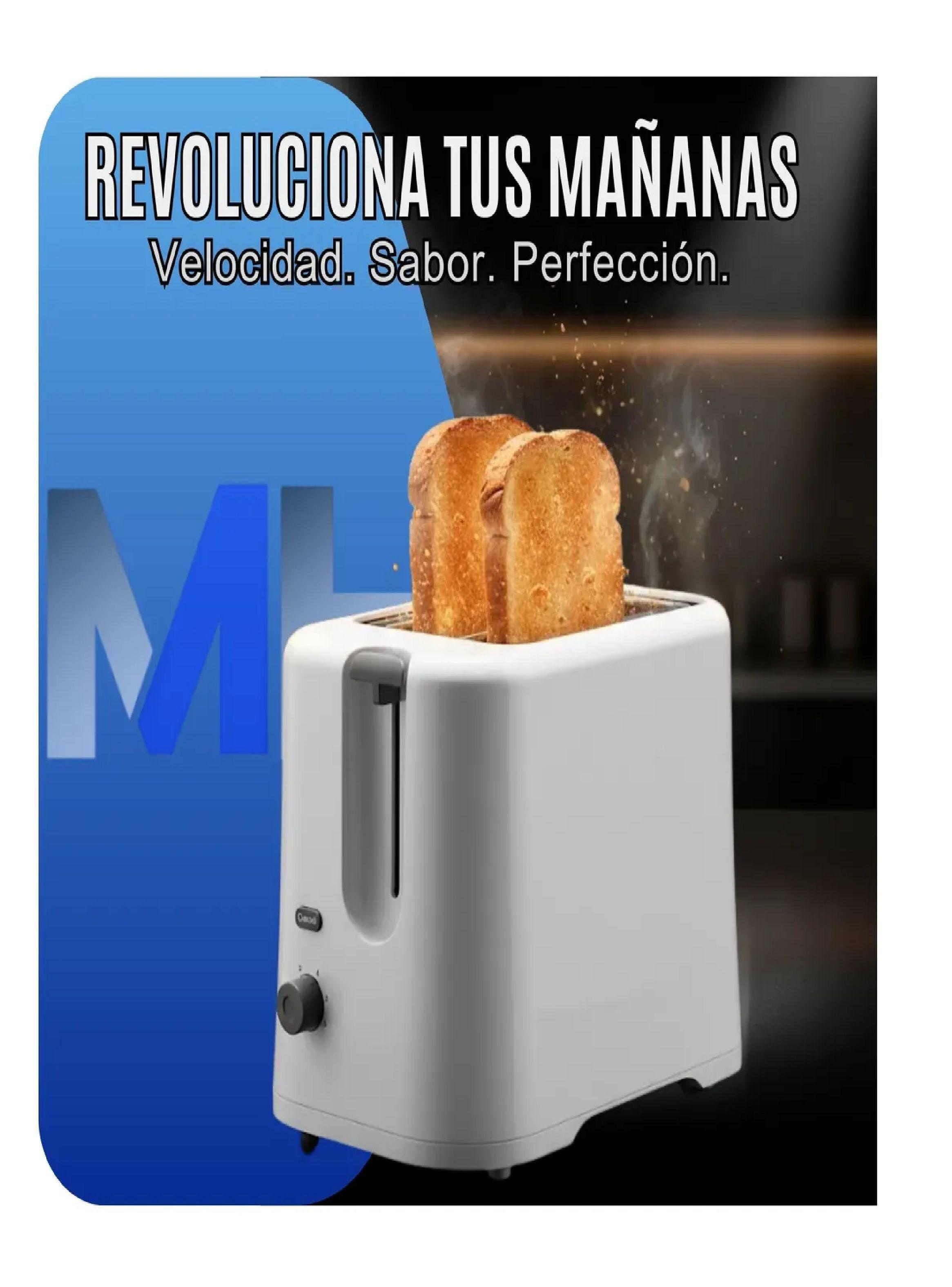 Tostador De Pan Electrico Nex 2 Rebanadas 6 Niveles Blanco-1