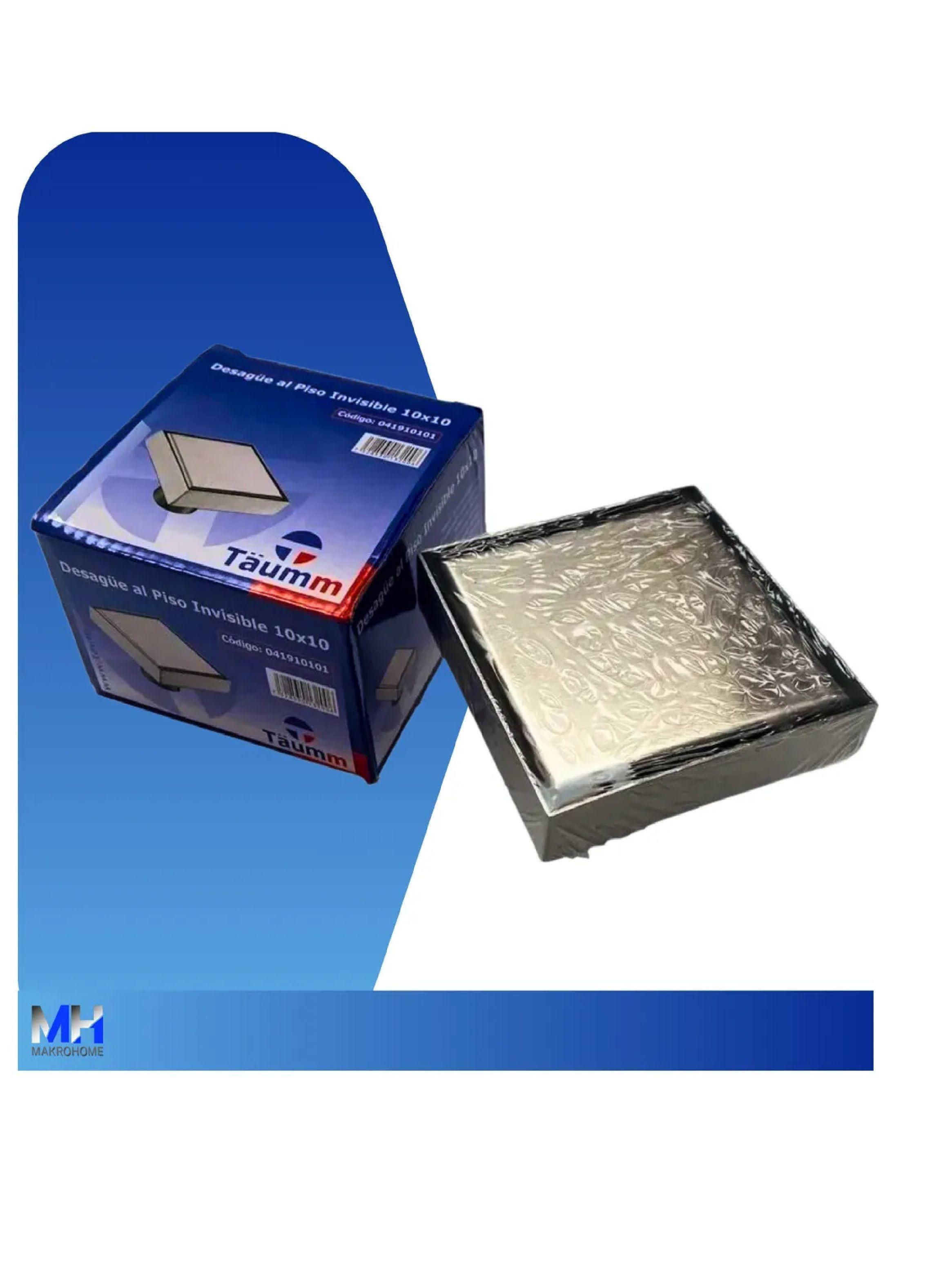 Desague Al Piso Invisible 10x10 Cm Acero Inoxidable Rejilla-2