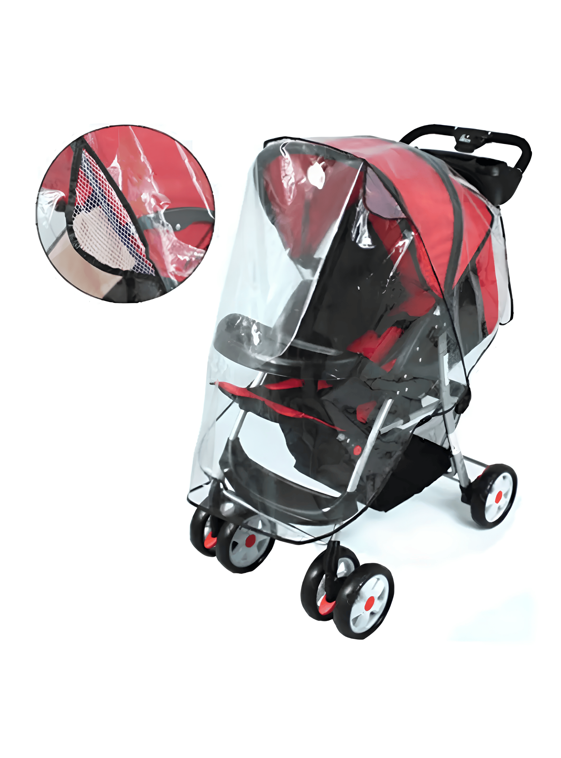 Cubre Coche Protector Impermeable Bebes Lluvia Viento Polvo-0