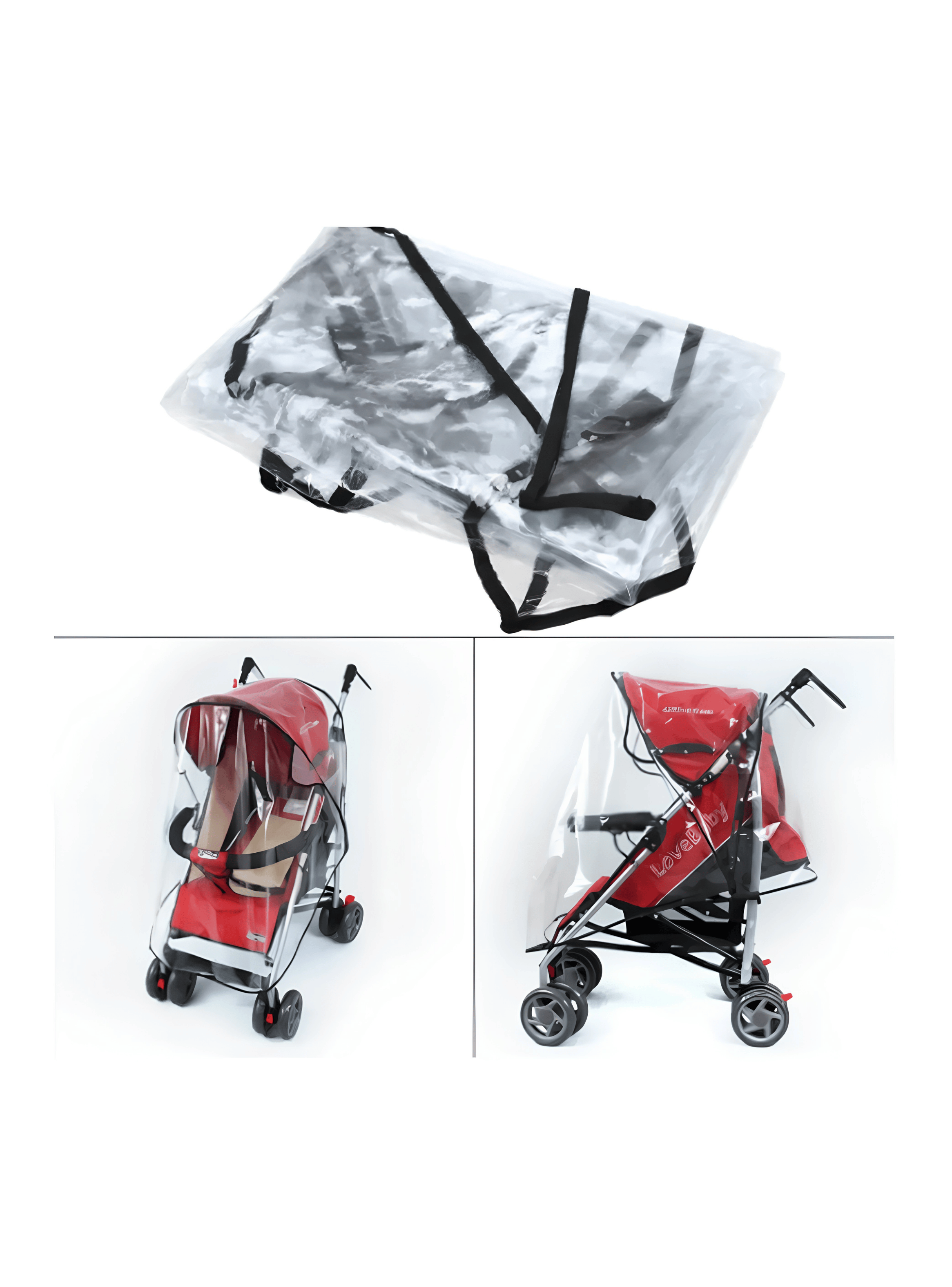 Cubre Coche Protector Impermeable Bebes Lluvia Viento Polvo-1