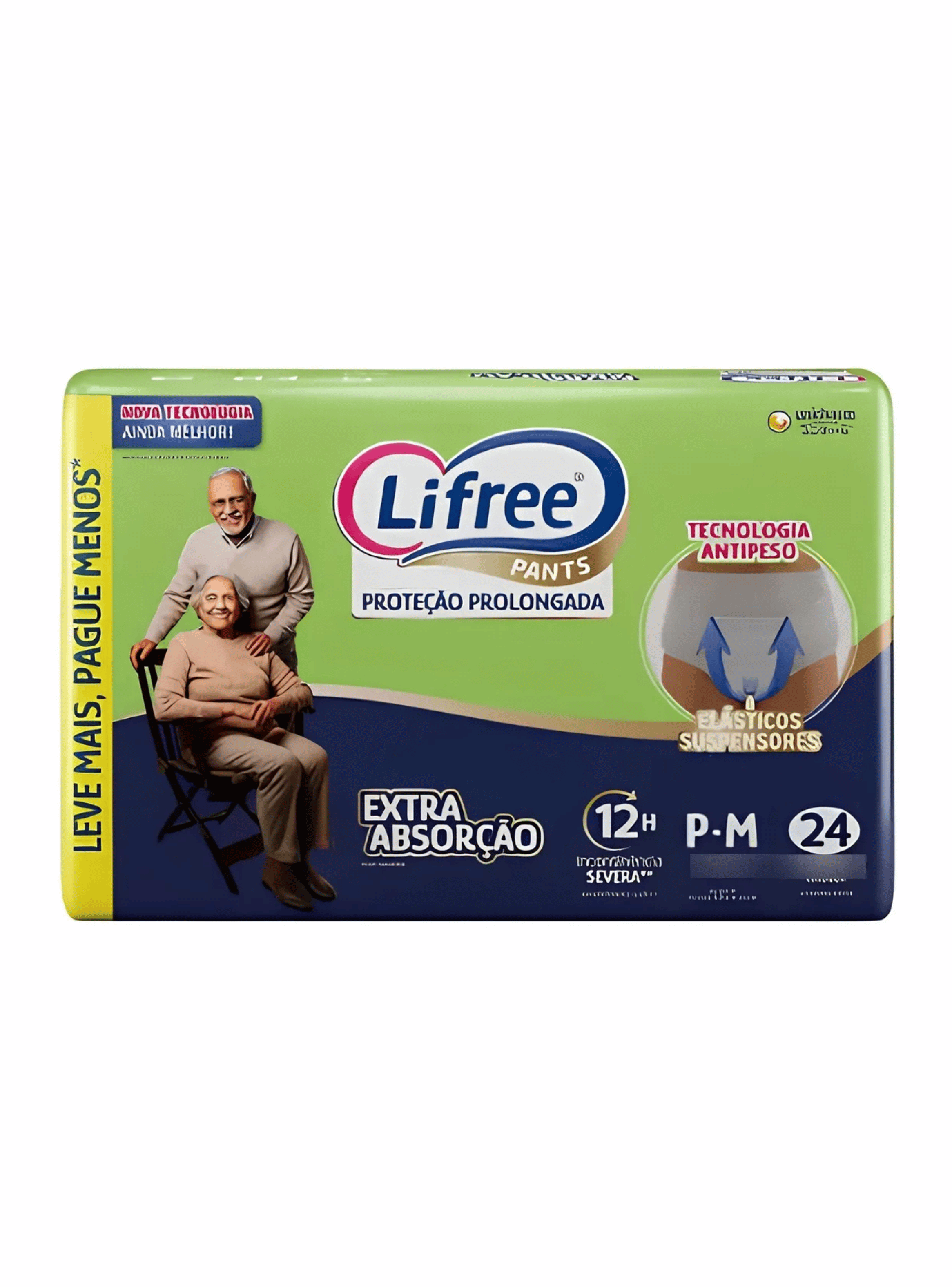 Panal Adulto Lifree Pants P m 24 Uns Extra absorcion 12 Hs-0