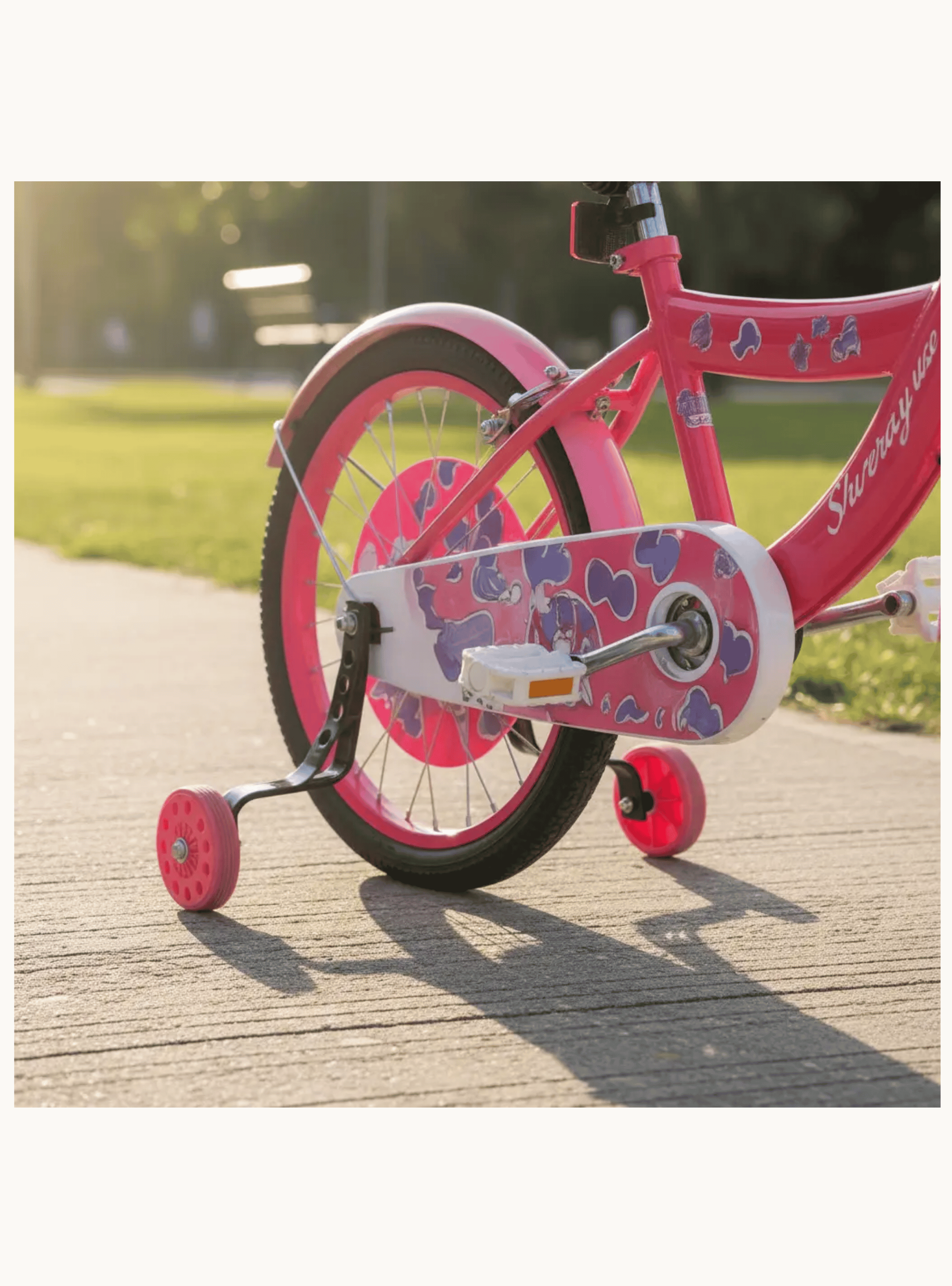 Bicicleta Infantil Con Ruedas De Aprendizaje Fucsia aro 16-3