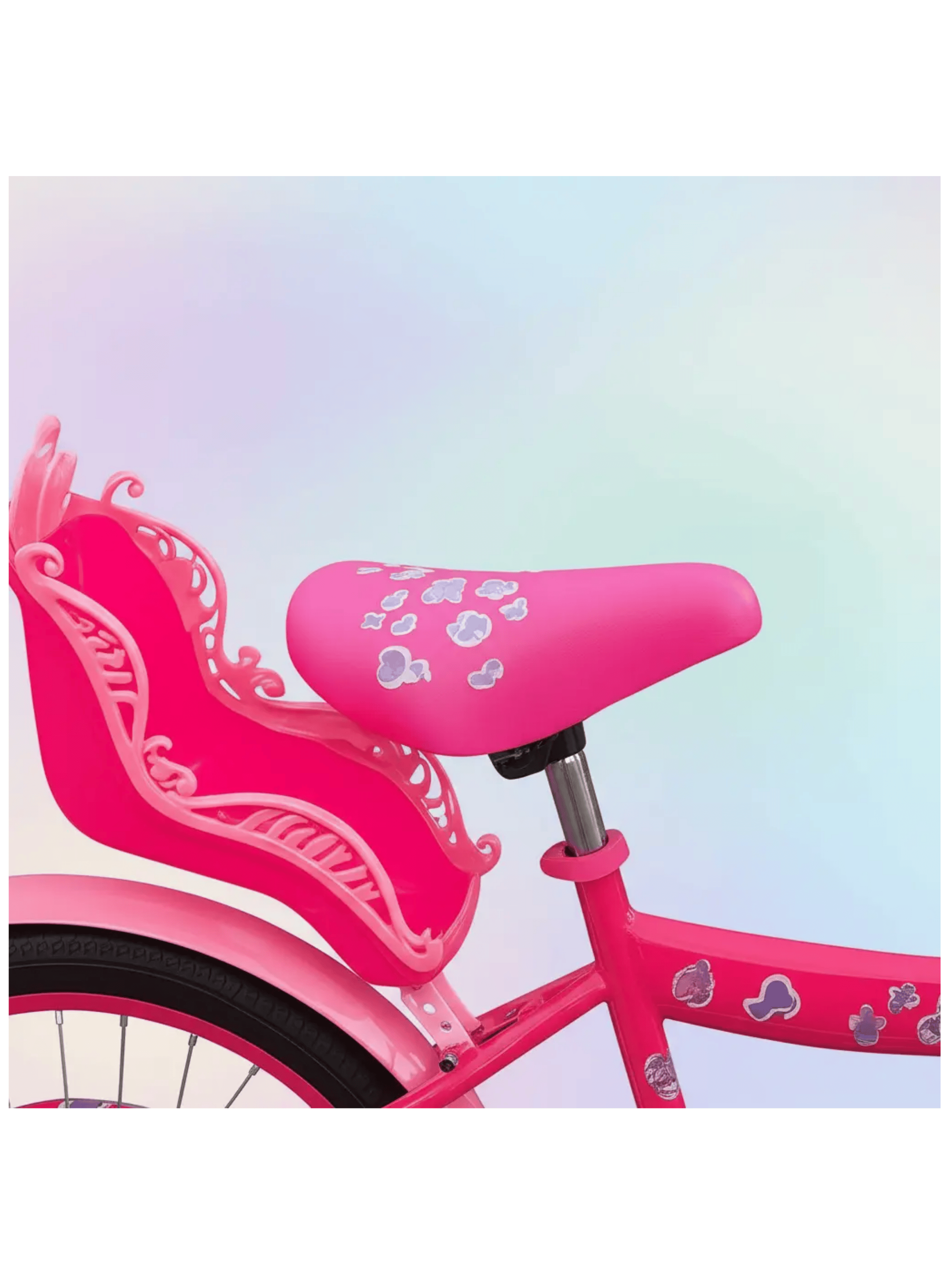 Bicicleta Infantil Con Ruedas De Aprendizaje Fucsia aro 16-4