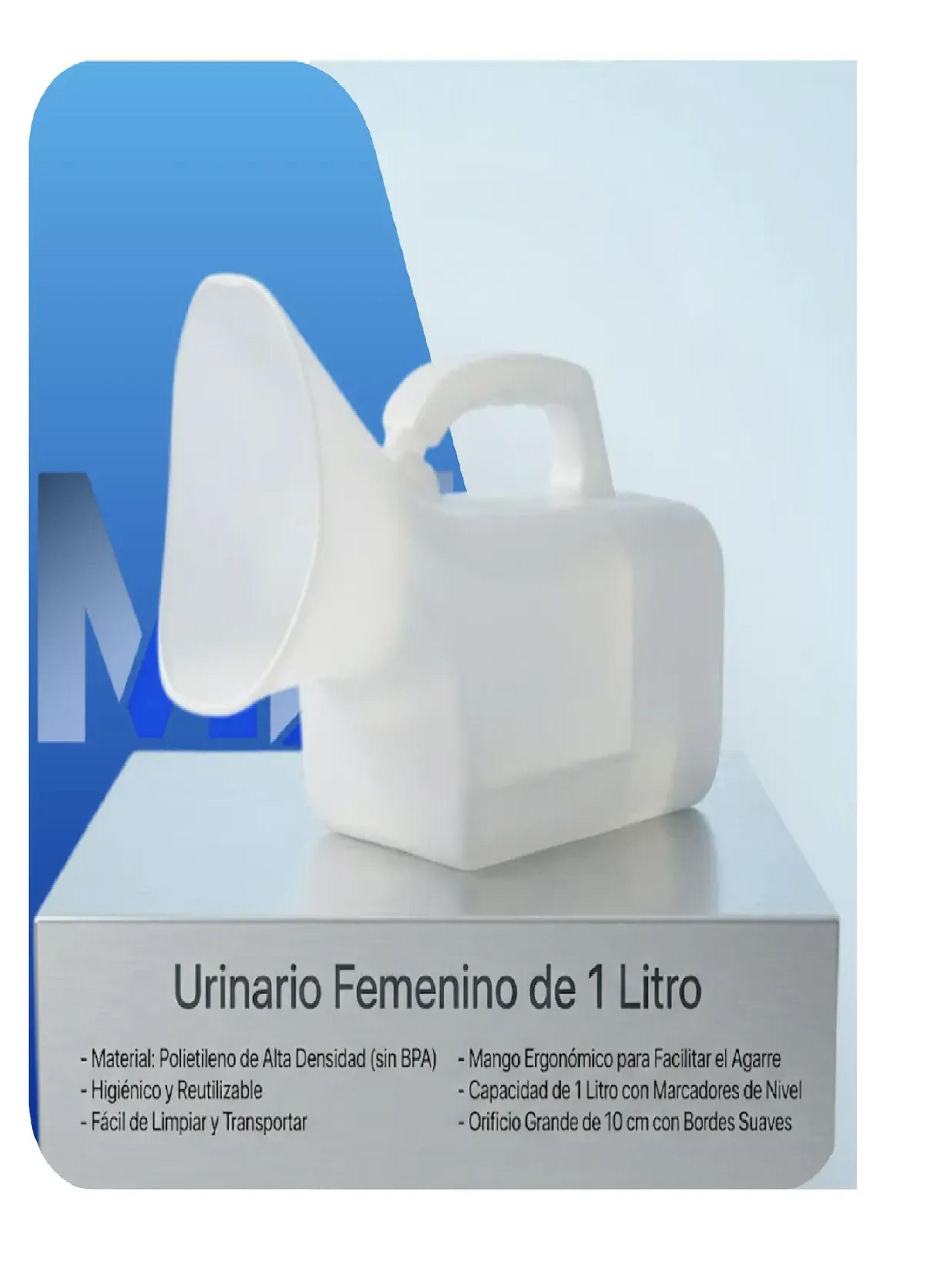 Urinario Pato Femenino Portatil 1 L Embocadura Ergonomica-4