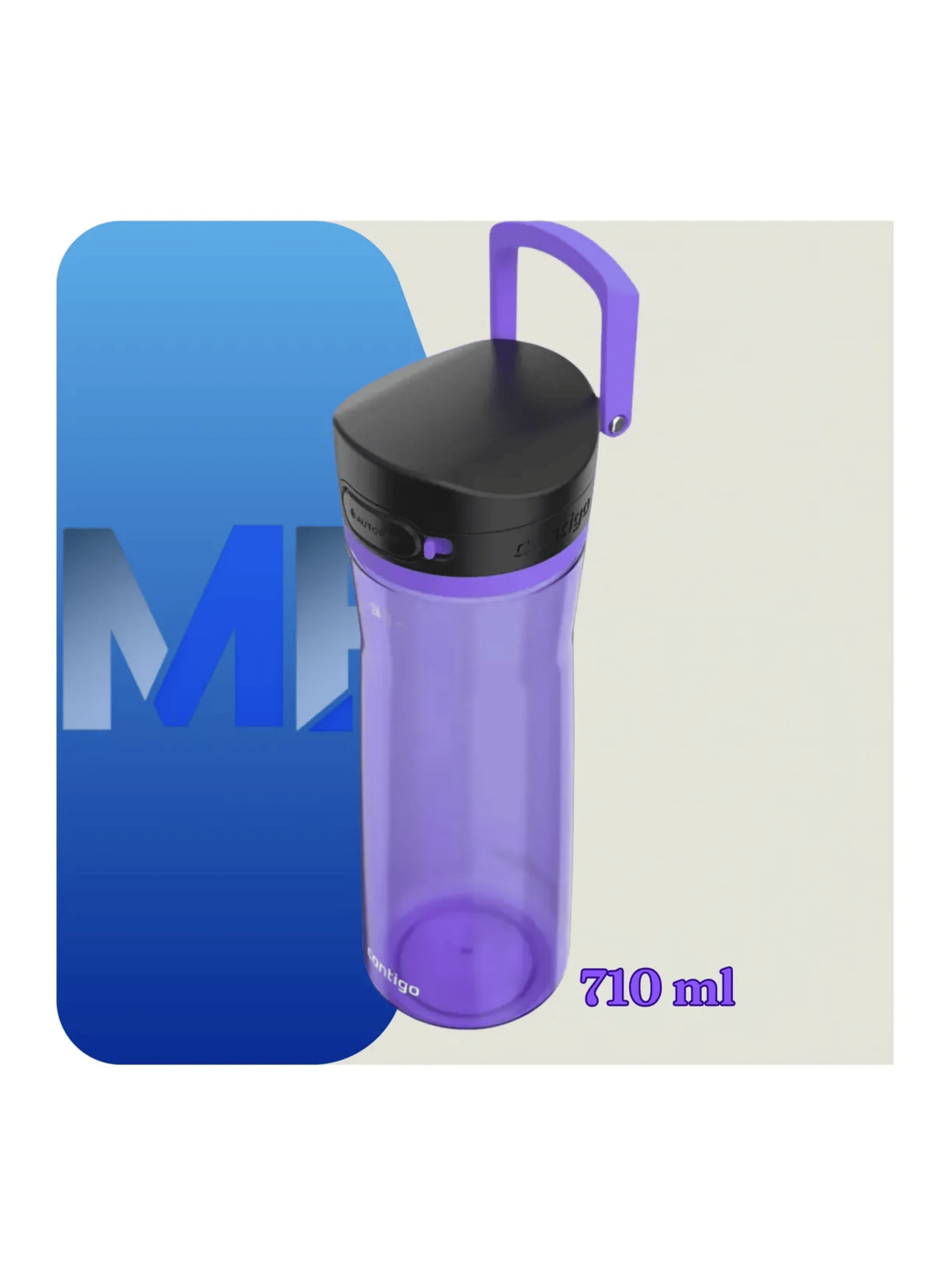 Botella De Agua 710ml Contigo 24 Oz Jackson Con Tapa Bot n Lila-6