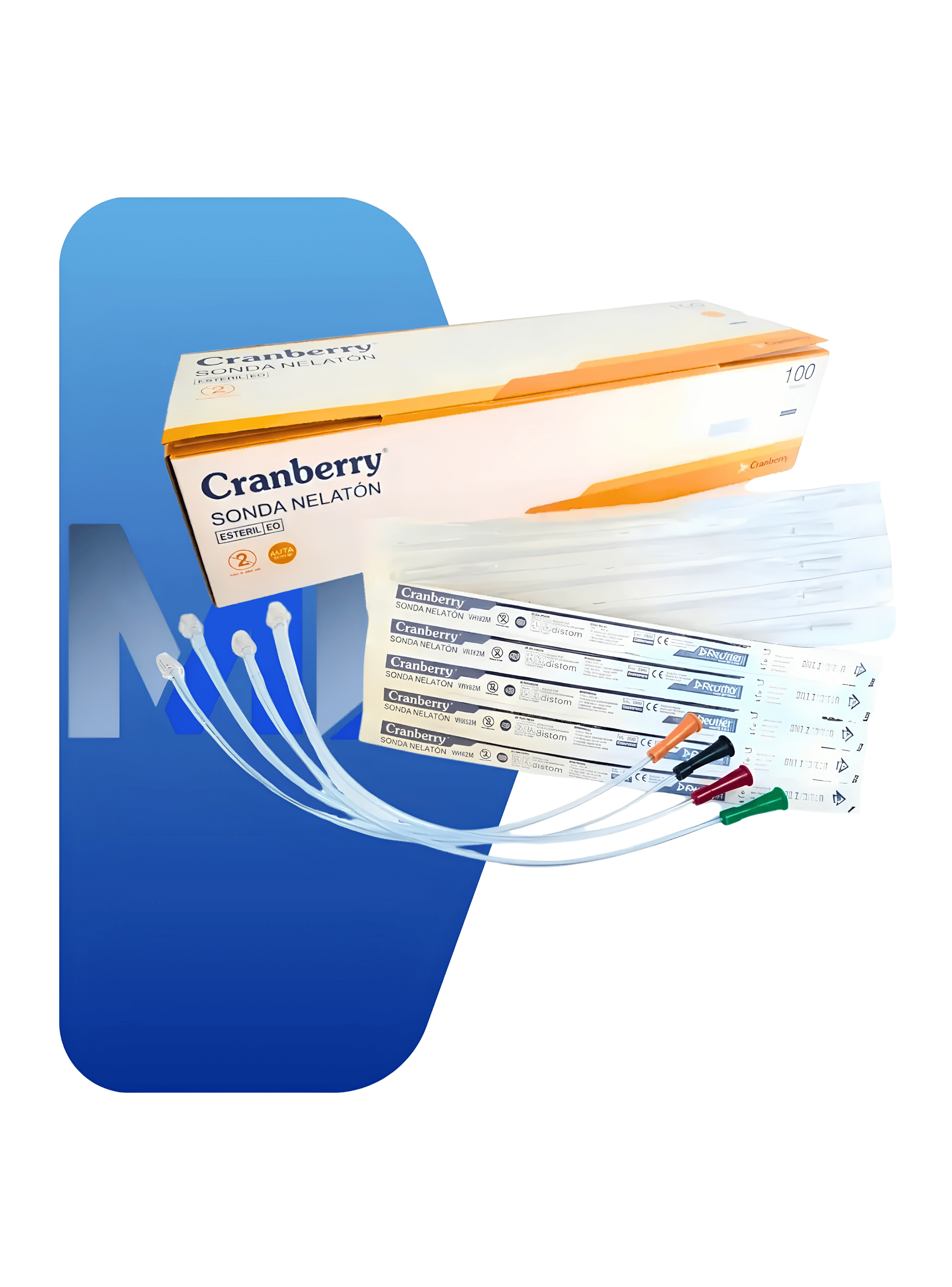 Sondas Nelaton Esteril Desechable 16fr Pack X10 Cranberry-2