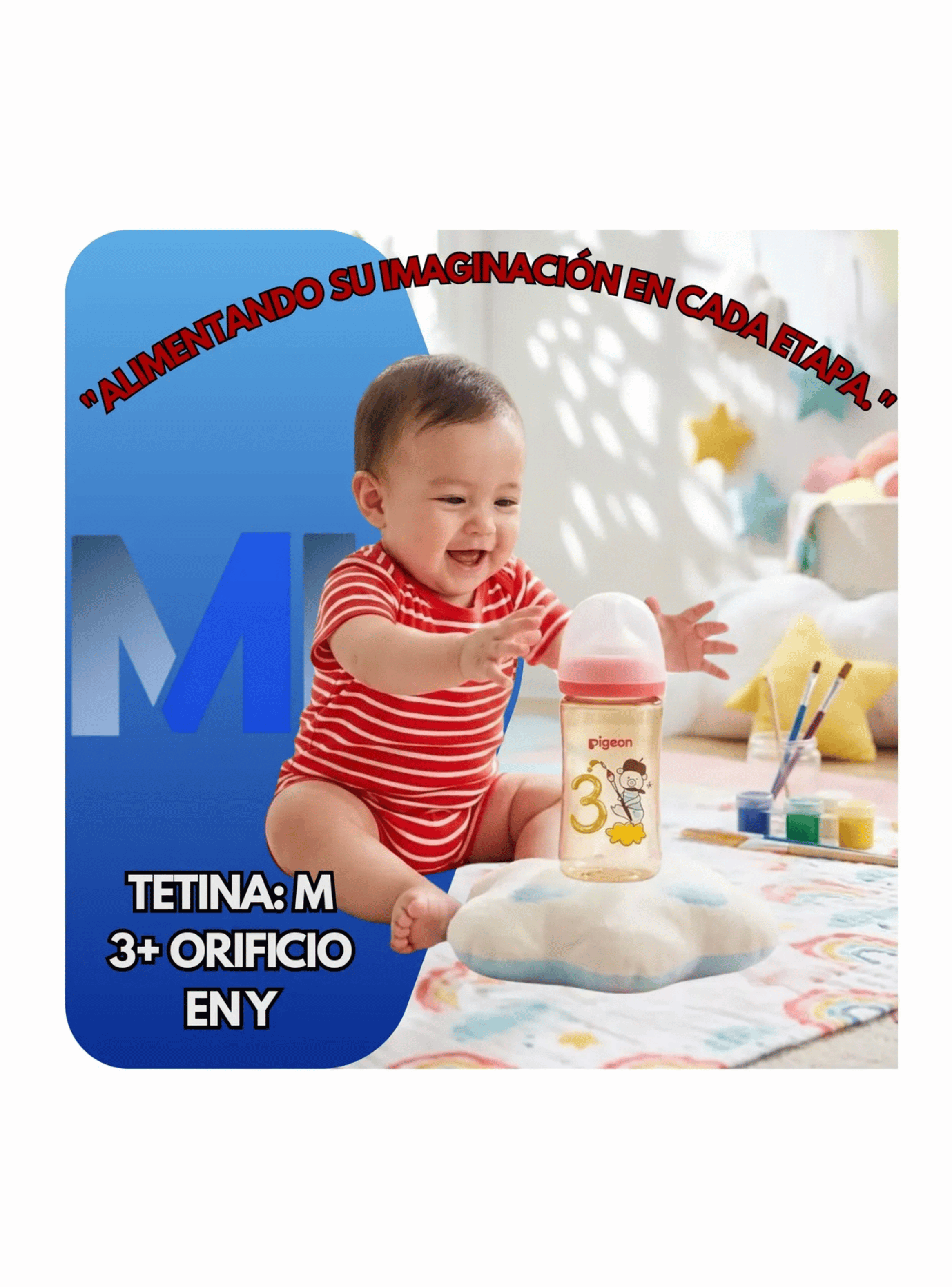 Biber n mamadera Softouch Pigeon Ppsu 240ml Dise o Anticolico Rosa-2