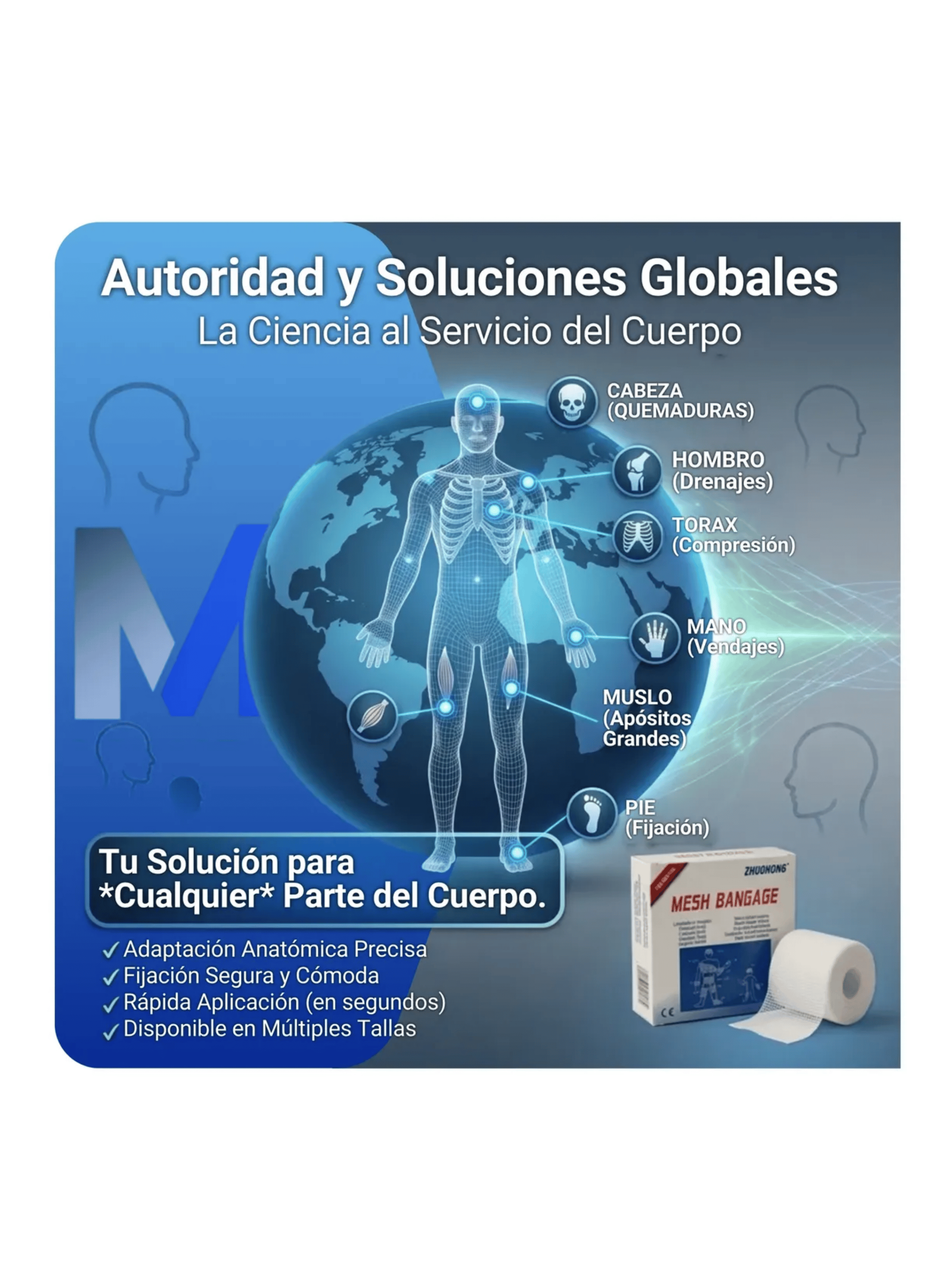 Venda Malla Tubular Elastica De 2 7 CM Uso Medico 5 Mts-5