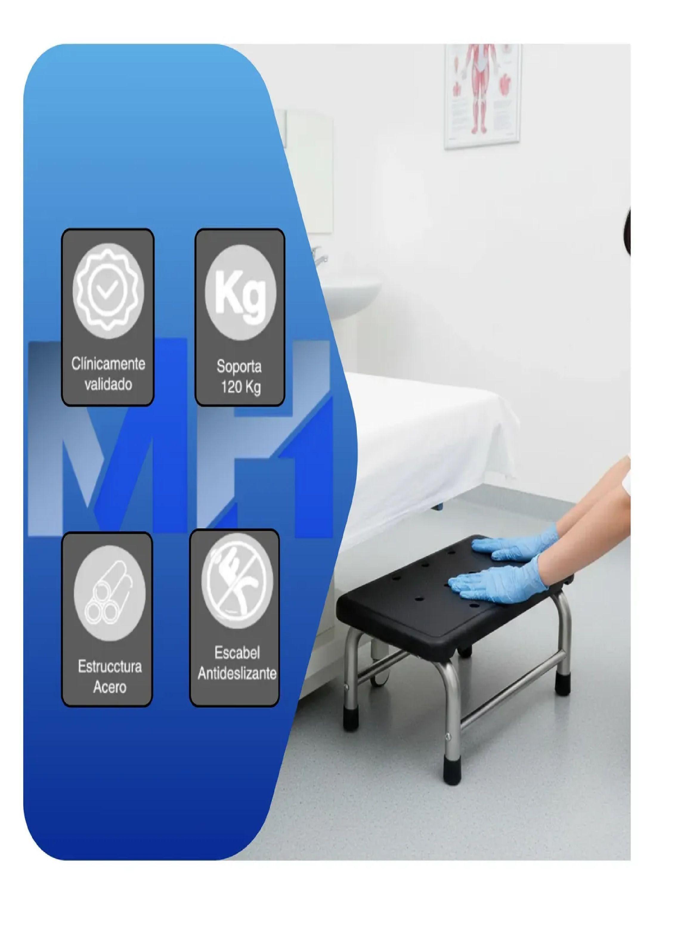 Escabel Clinico 1 Peldaño Soporte Antideslizante Y Reforzado-2