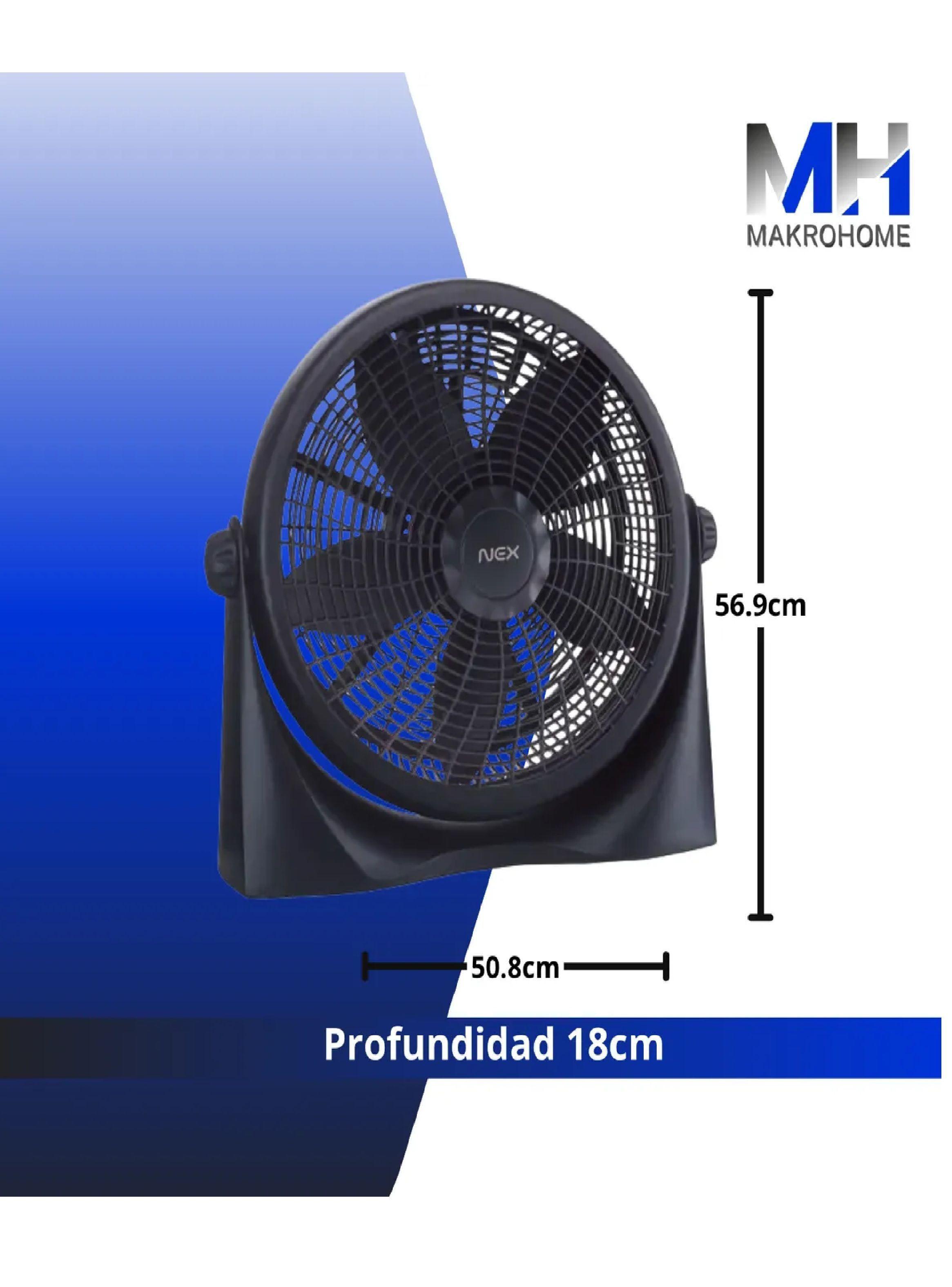 Ventilador Box 16 Nex 3 Velocidades 5 Aspas 50w Inclinacion-2