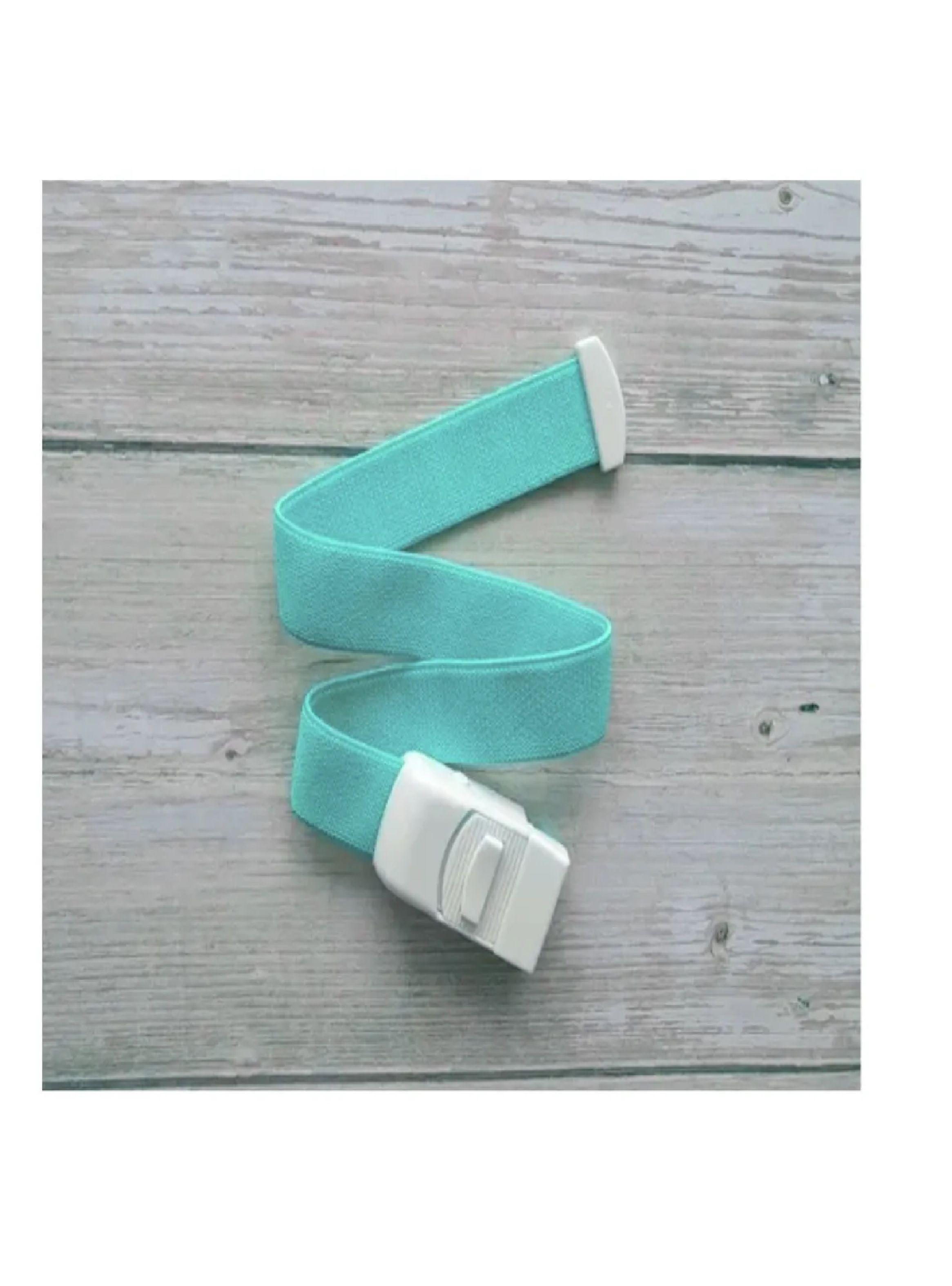 Torniquete Ligadura Elastico Con Hebilla Celeste 6 Unidades-3