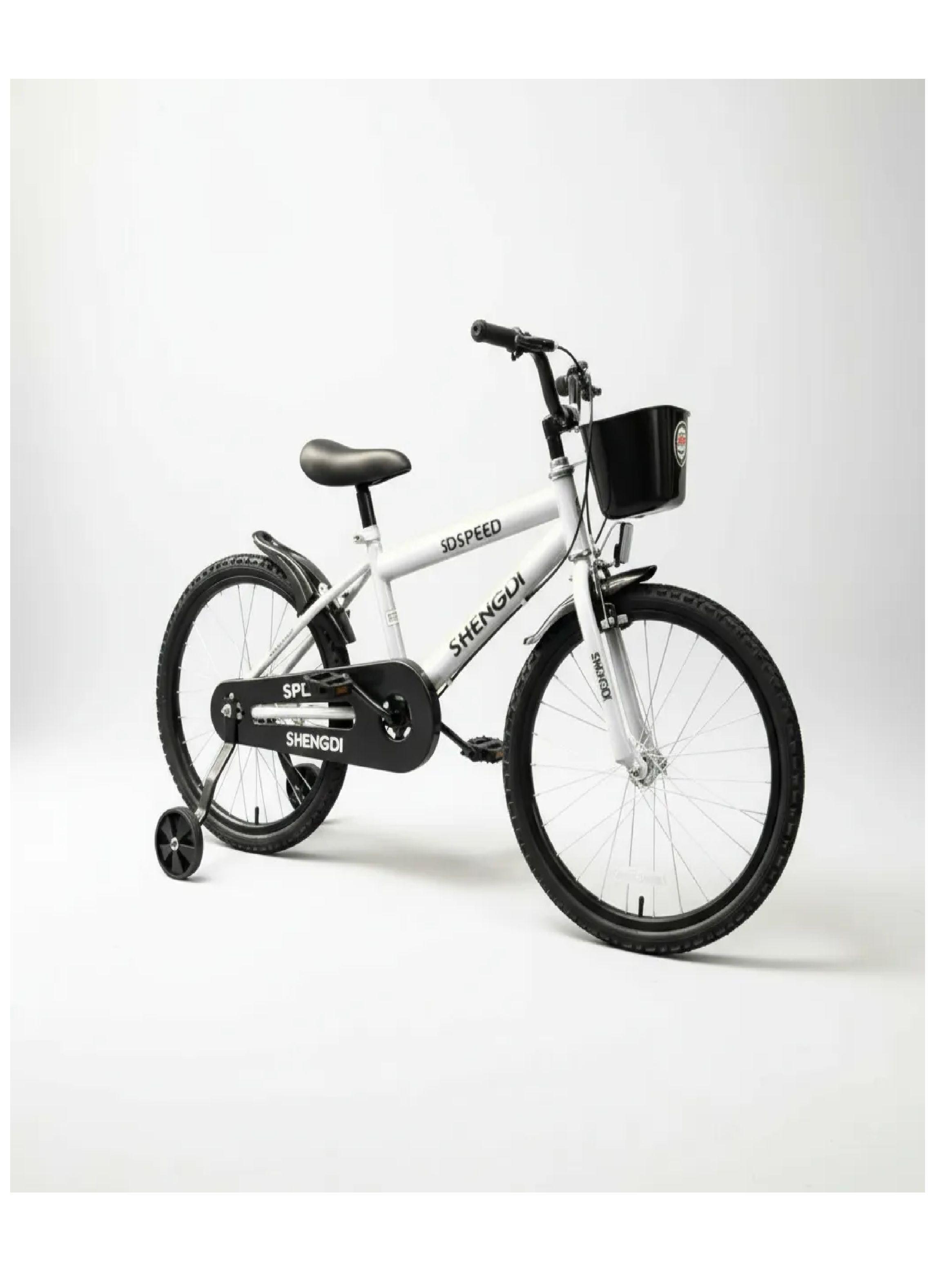 Bicicleta Aro 20 Infantil Con Ruedas De Aprendizaje Blanco-4