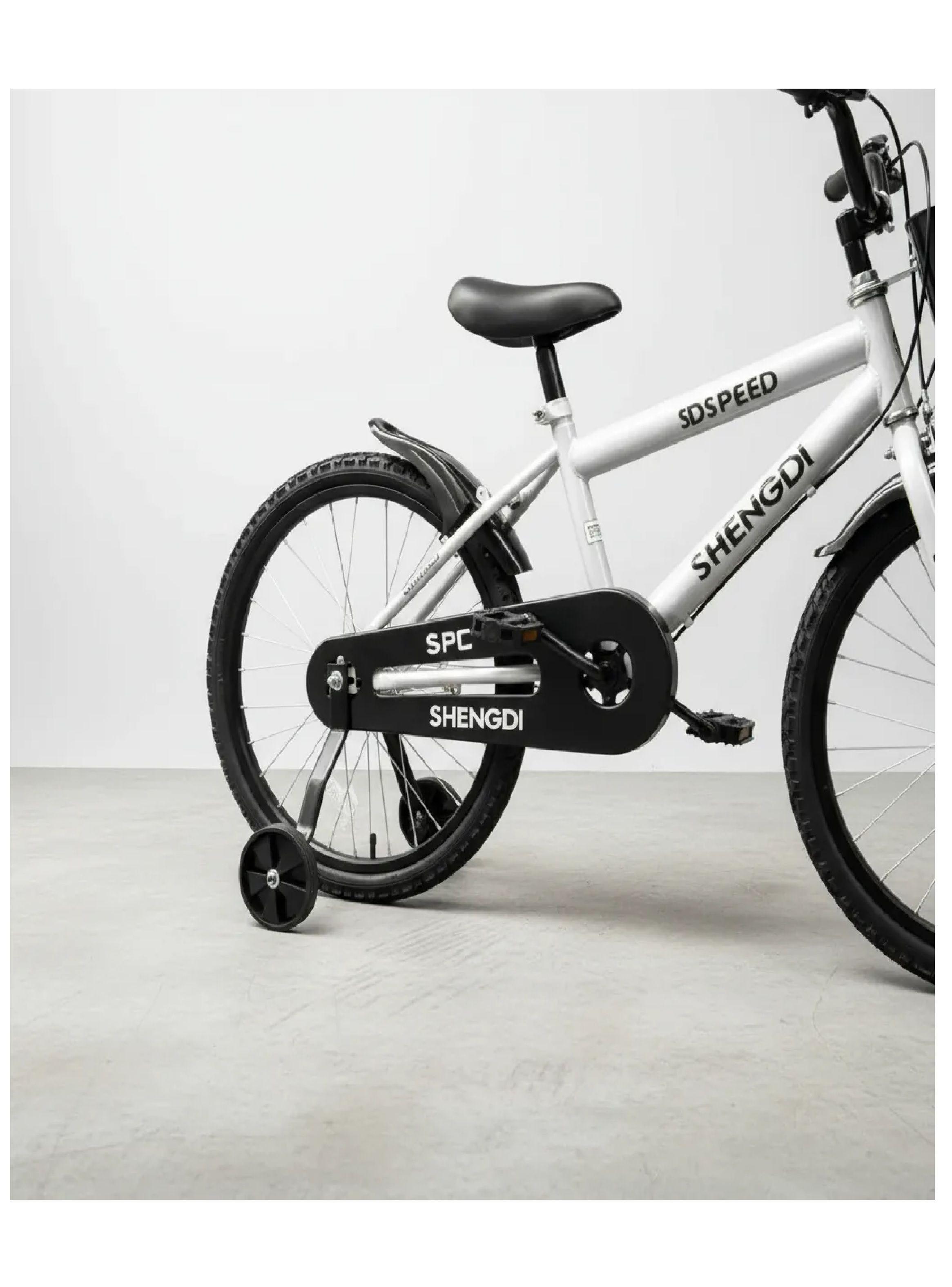 Bicicleta Aro 20 Infantil Con Ruedas De Aprendizaje Blanco-5