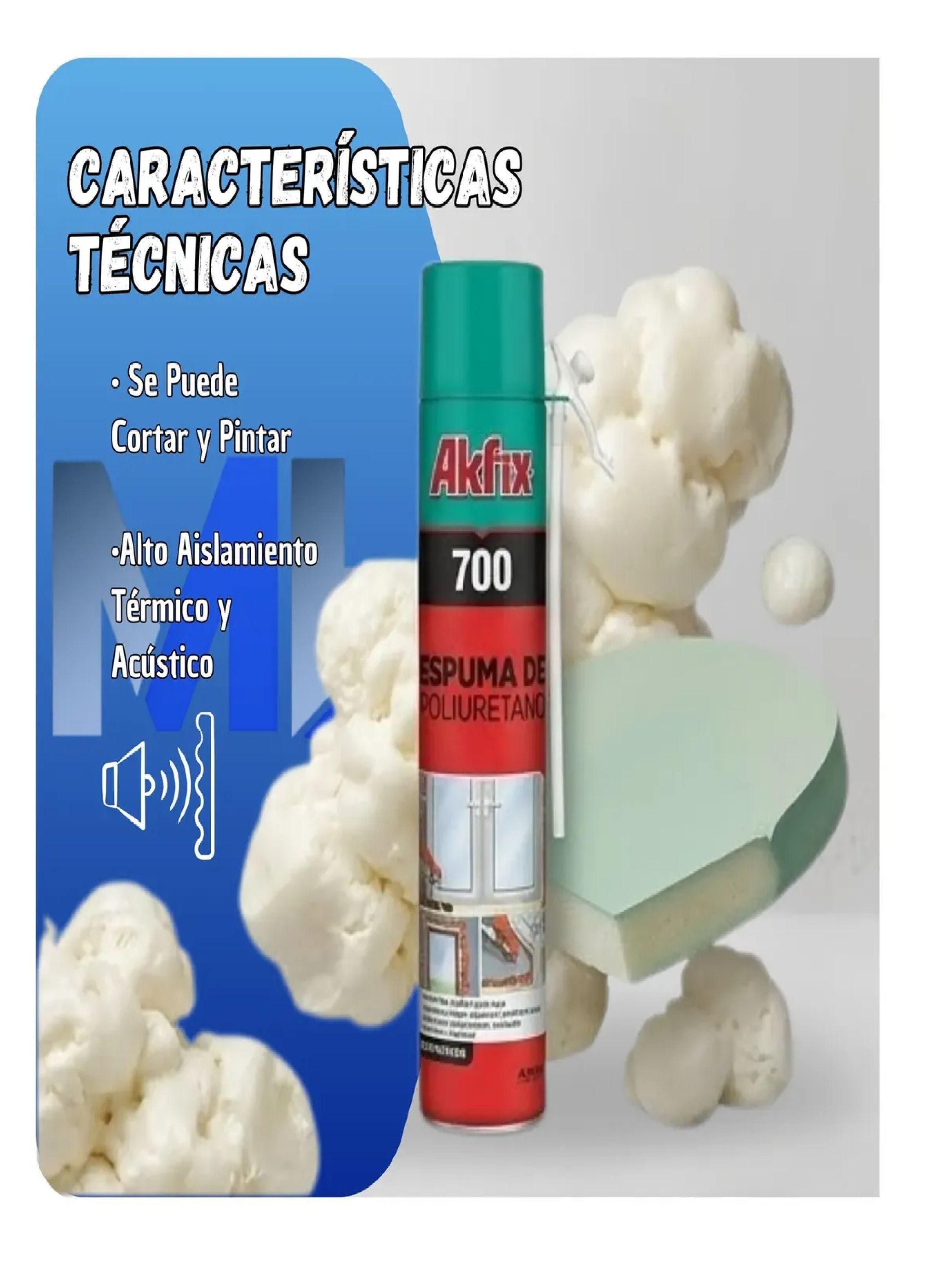 Caja 12 Unid Sellador Espuma Poliuretano Akfix 700 Aislante-2
