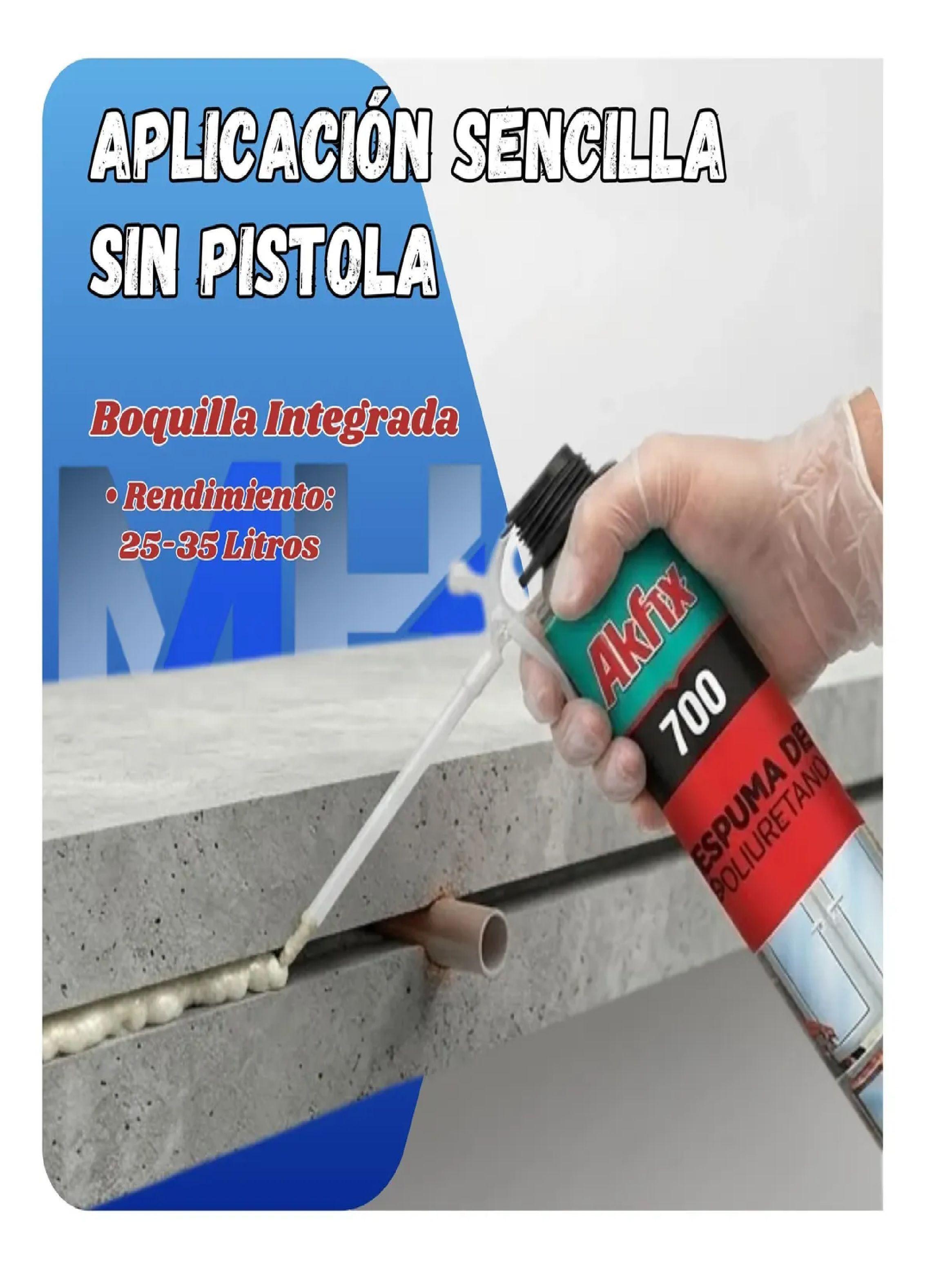 Caja 12 Unid Sellador Espuma Poliuretano Akfix 700 Aislante-3