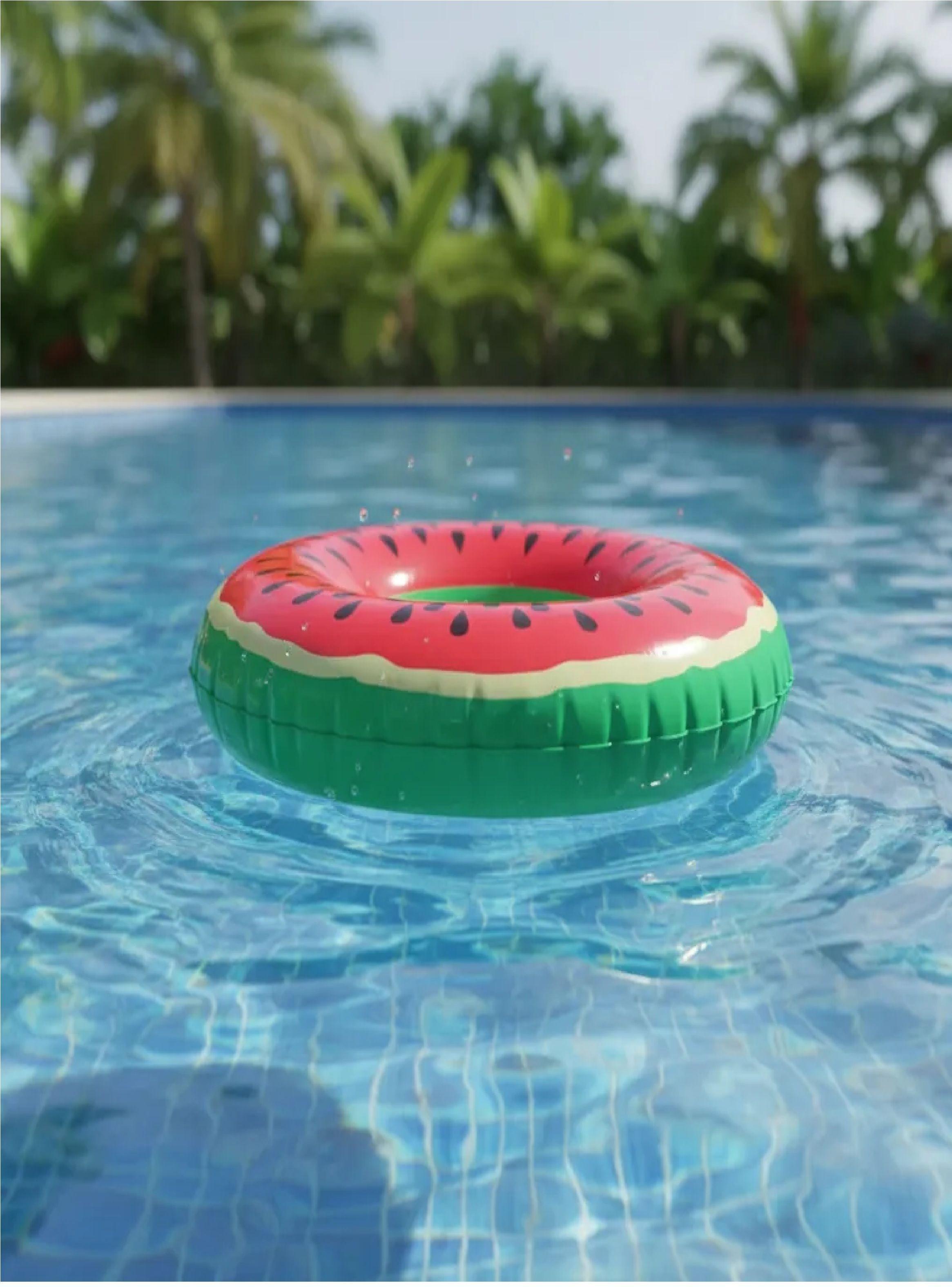 Flotador Inflable De Piscina Gigante Diseño Sandía (90 Cm)-5