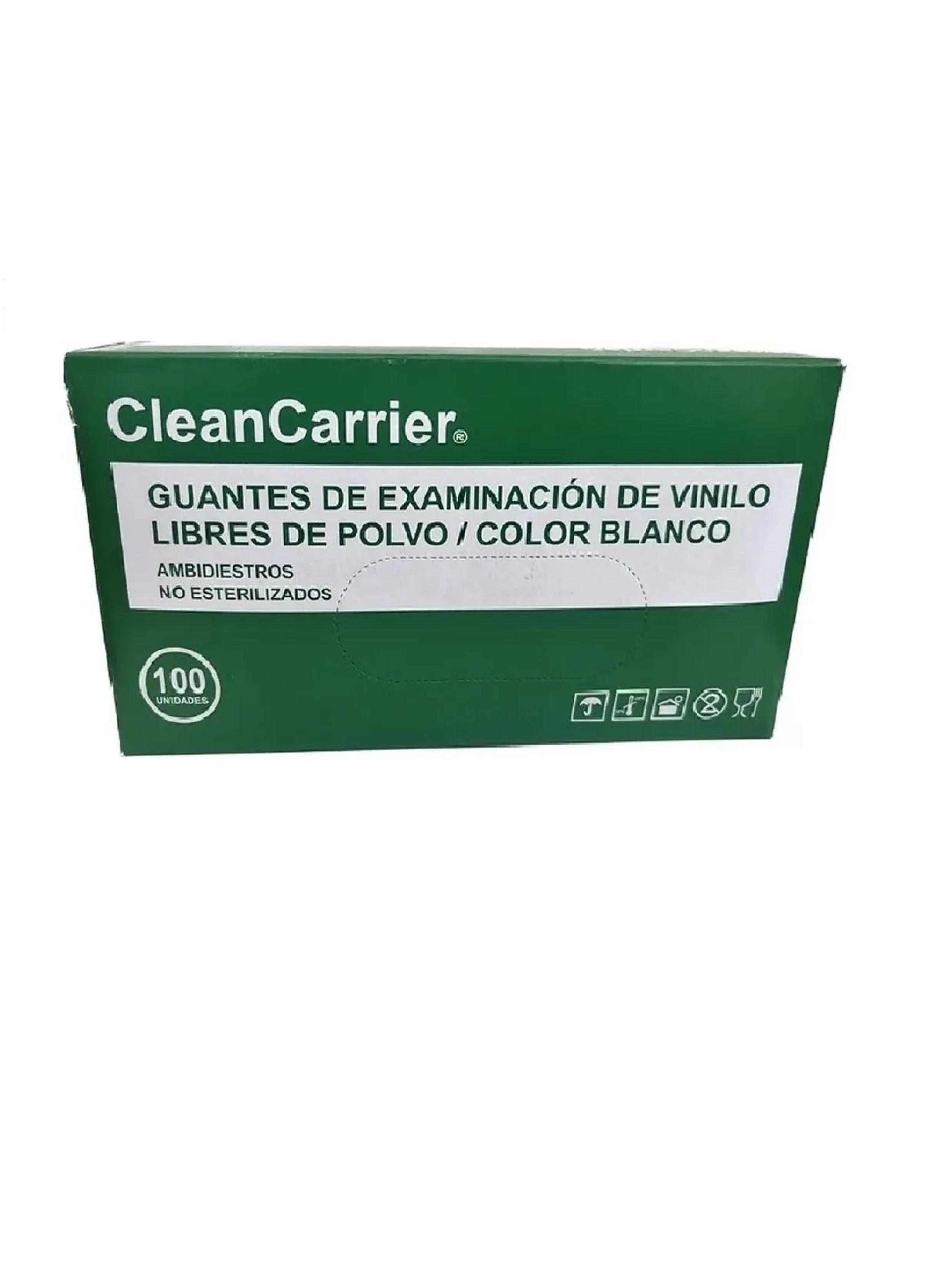Guantes Vinilo Talla L Transparente Cleancarrier Pack X1000-2