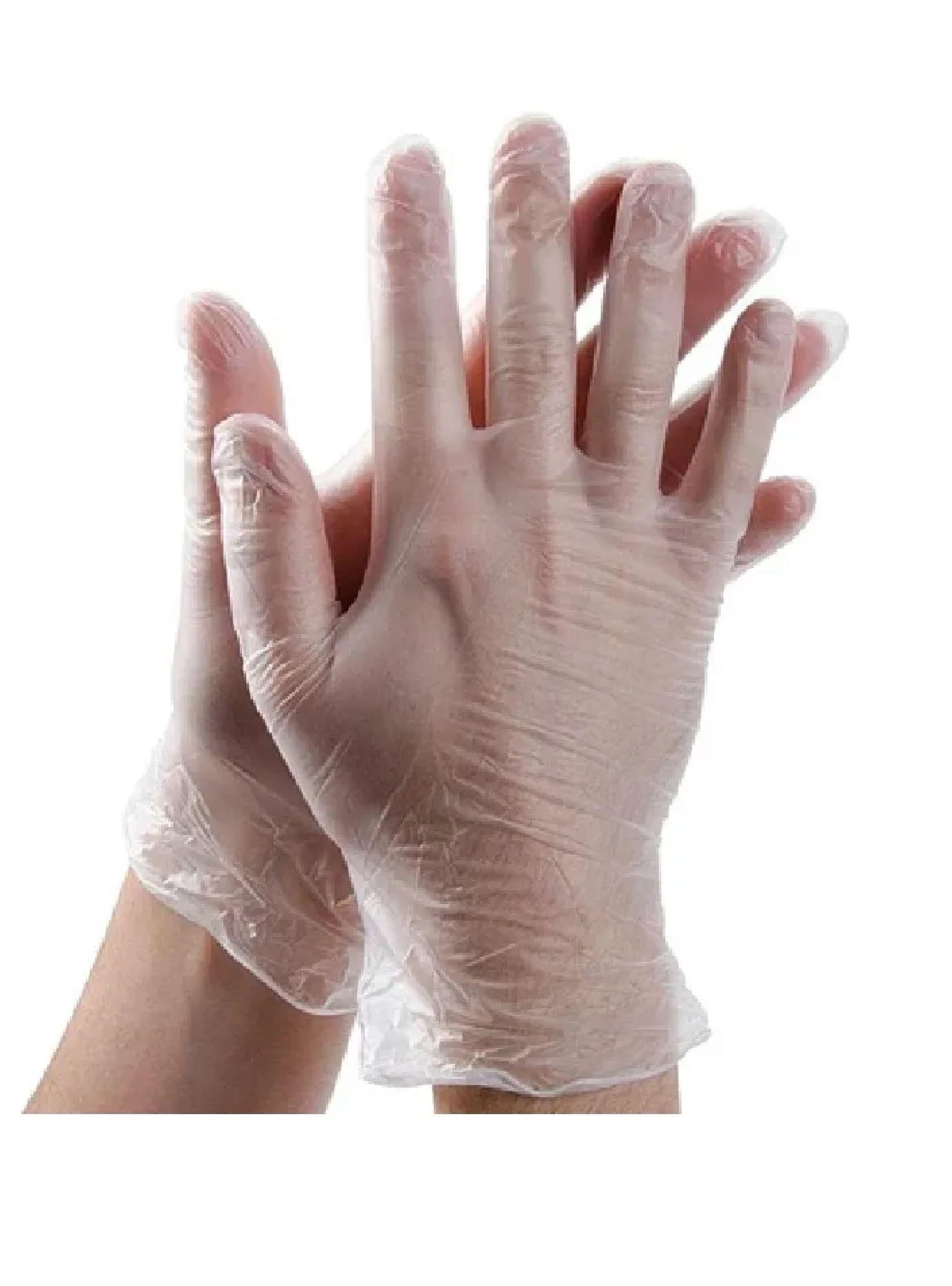 Guantes Vinilo Talla L Transparente Cleancarrier Pack X1000-4