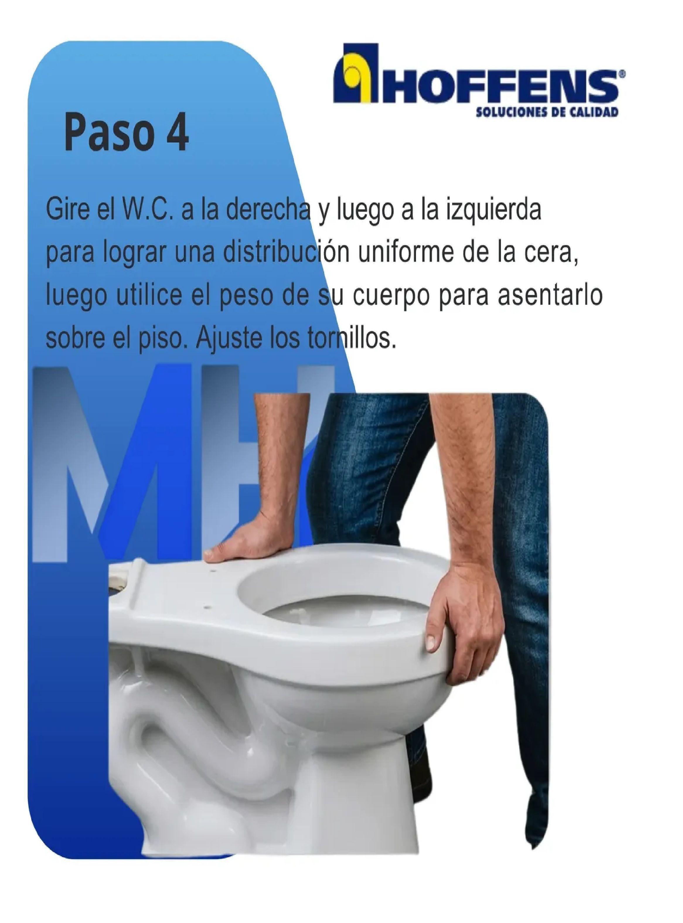 Sello Cera Antifugas Wc Hoffens Con Guia Plastica Antihongos-5