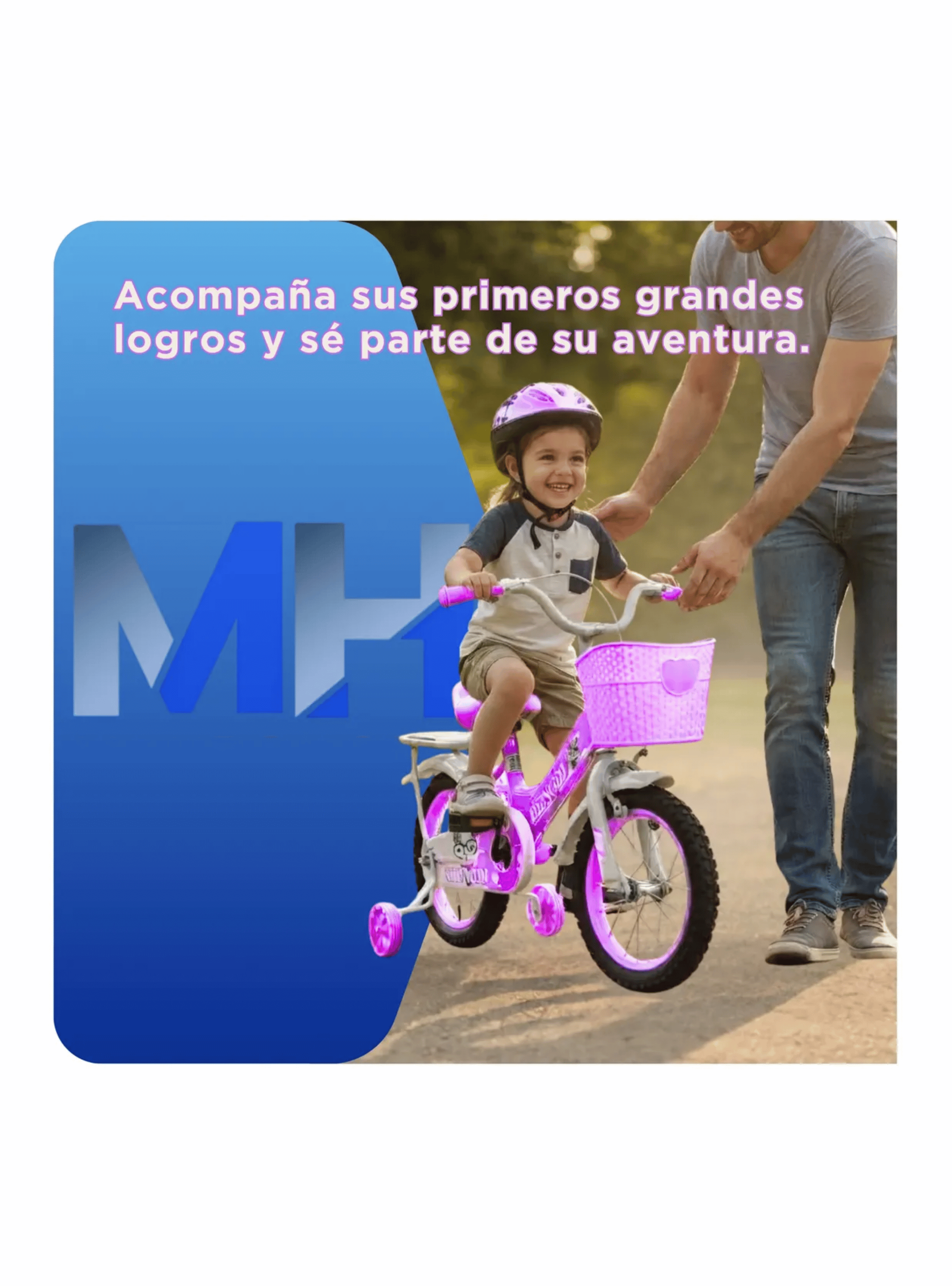 Bicicleta Infantil Con Rueditas Aro 12 Aro 16 Aro 20 Canasto-2