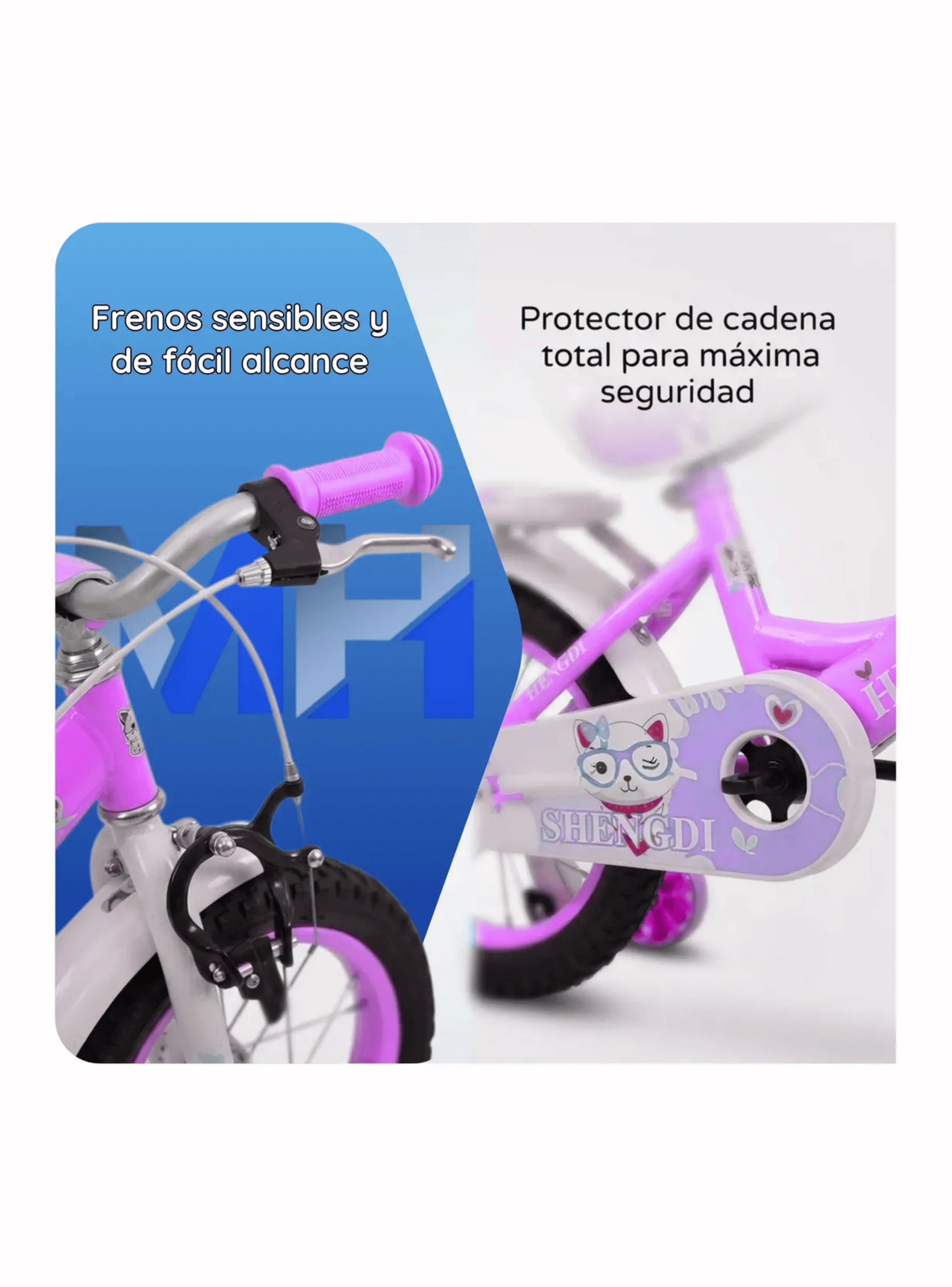 Bicicleta Infantil Con Rueditas Aro 12 Aro 16 Aro 20 Canasto-4