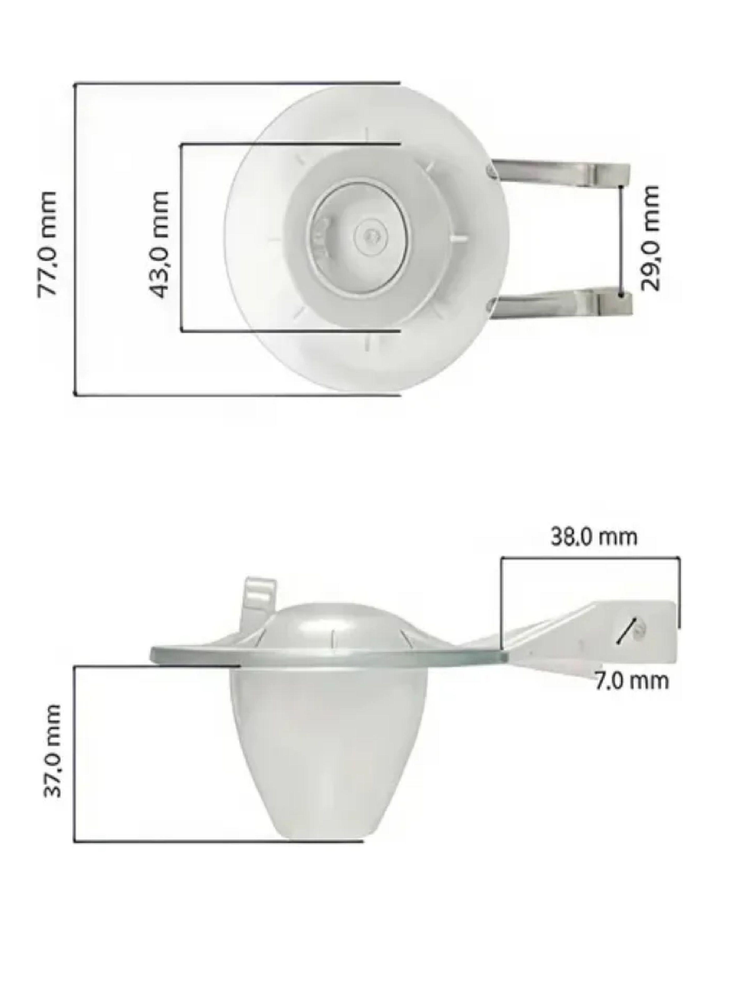 Válvula Descarga Wc Flapper Taumm Silicona Blanca-3