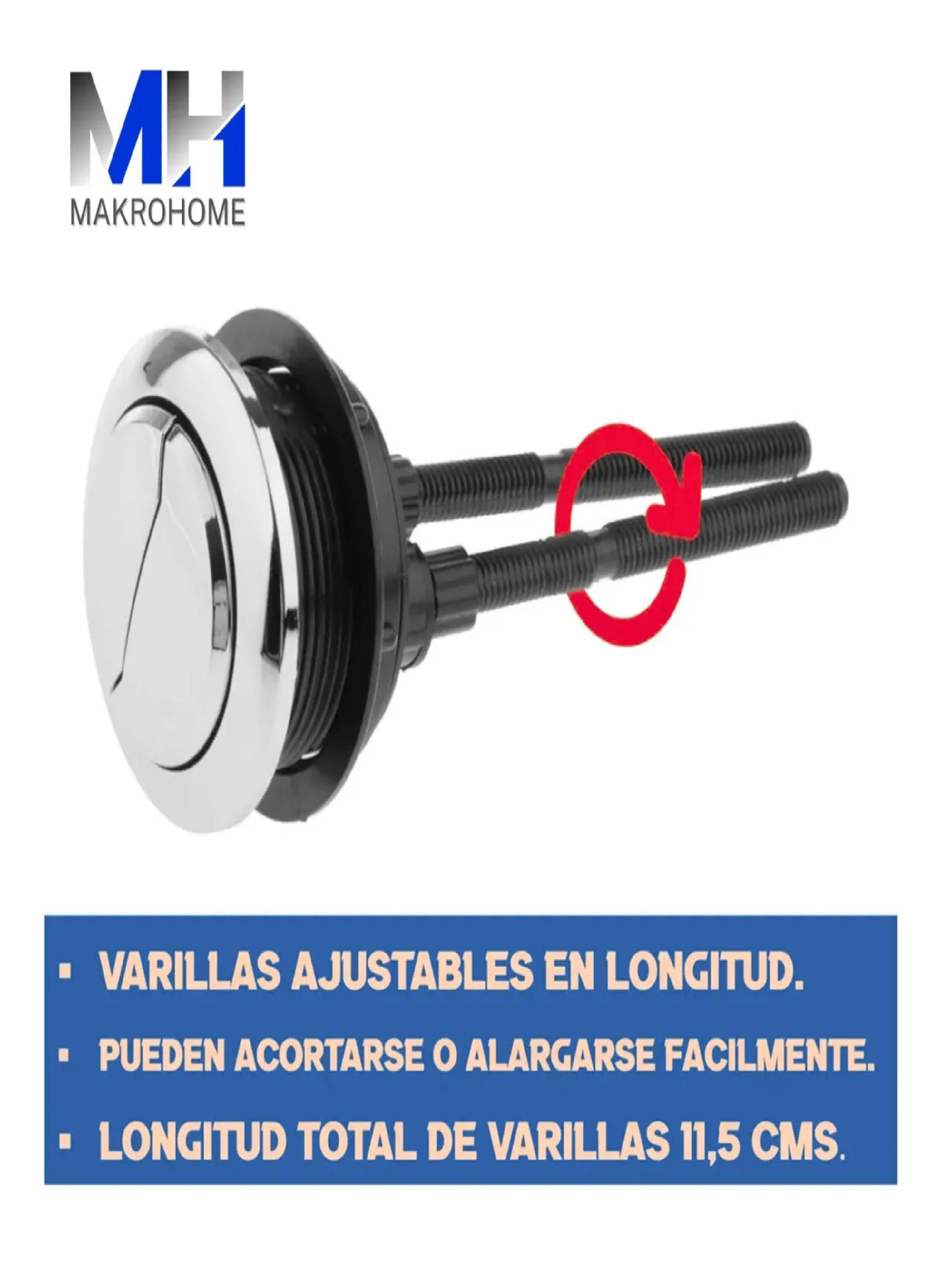Boton Estanque Wc Descarga 2 Etapas 48 Mm Superior Aquakit-4