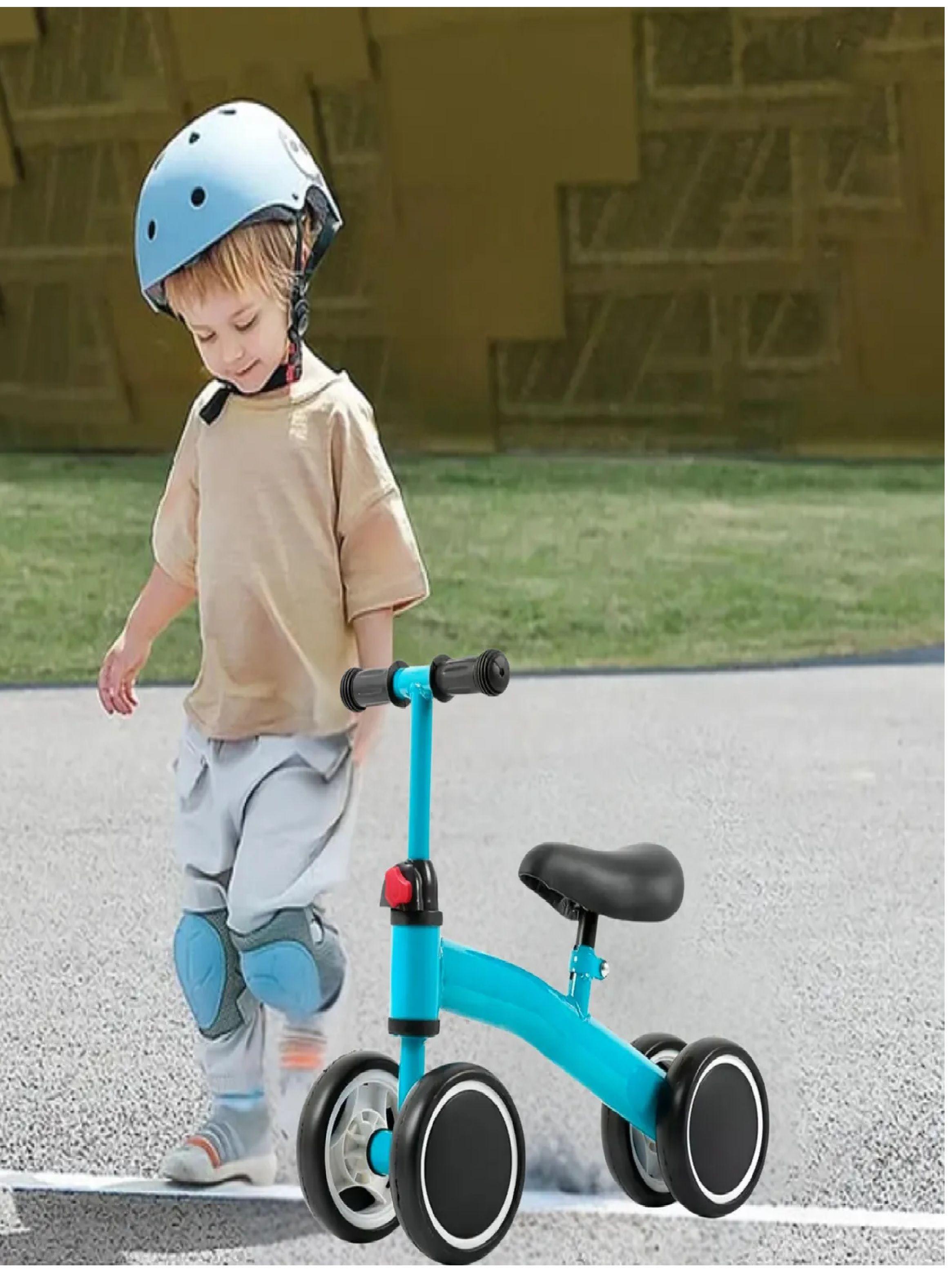 Bicicleta Correpasillo Triciclo Aprendizaje Equilibrio Niños Celeste-4
