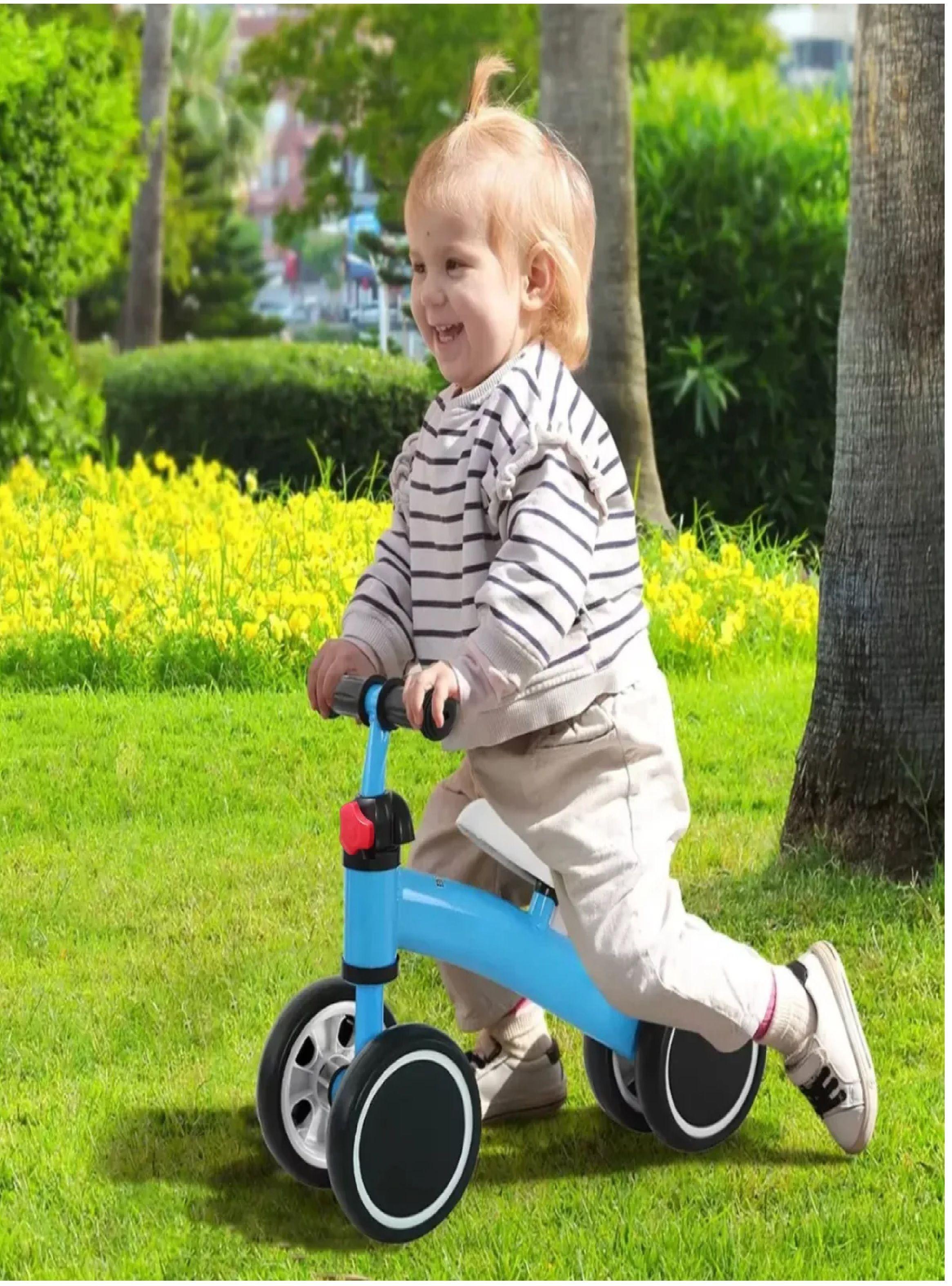 Bicicleta Correpasillo Triciclo Aprendizaje Equilibrio Niños Celeste-5