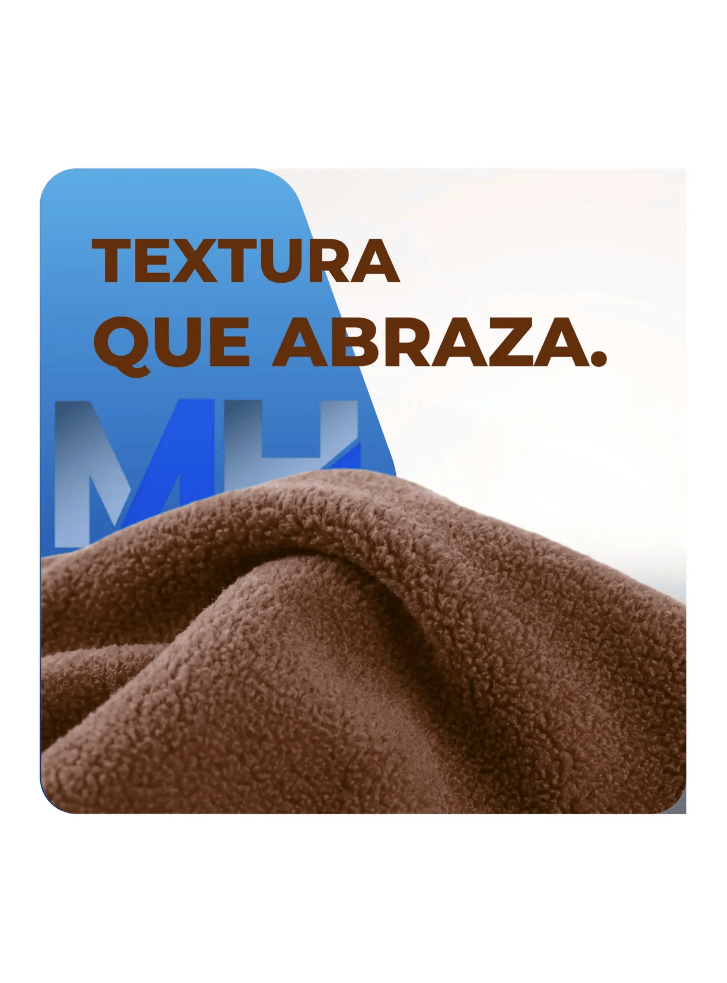 Manta Polar Con Mangas Frazada Vestible Invierno 180x130cm Marron-2