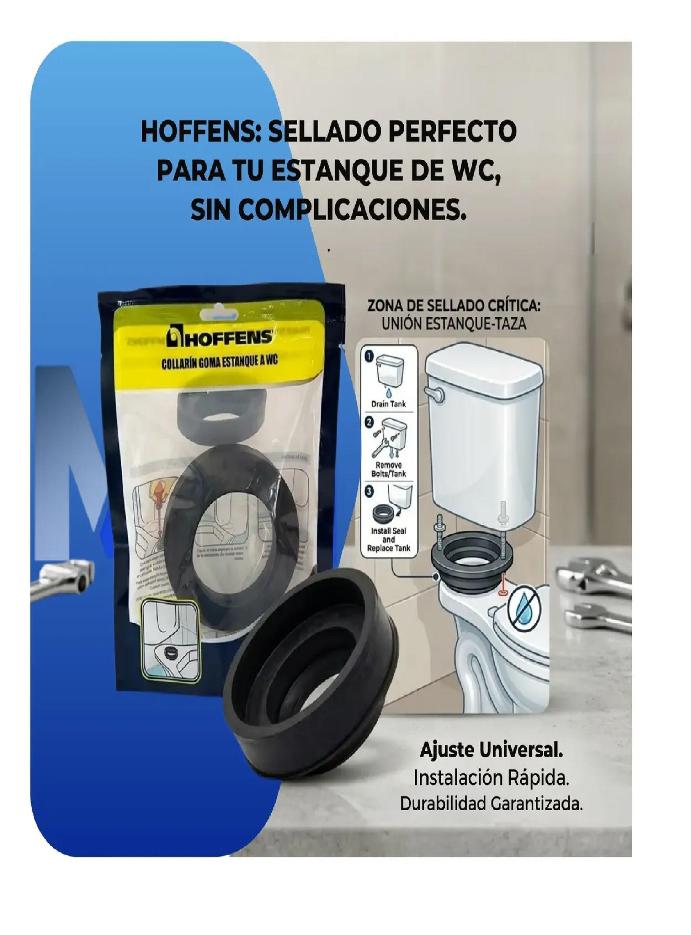 Goma Acople Estanque Taza Wc Caucho Esponja Universal Hoffen-3