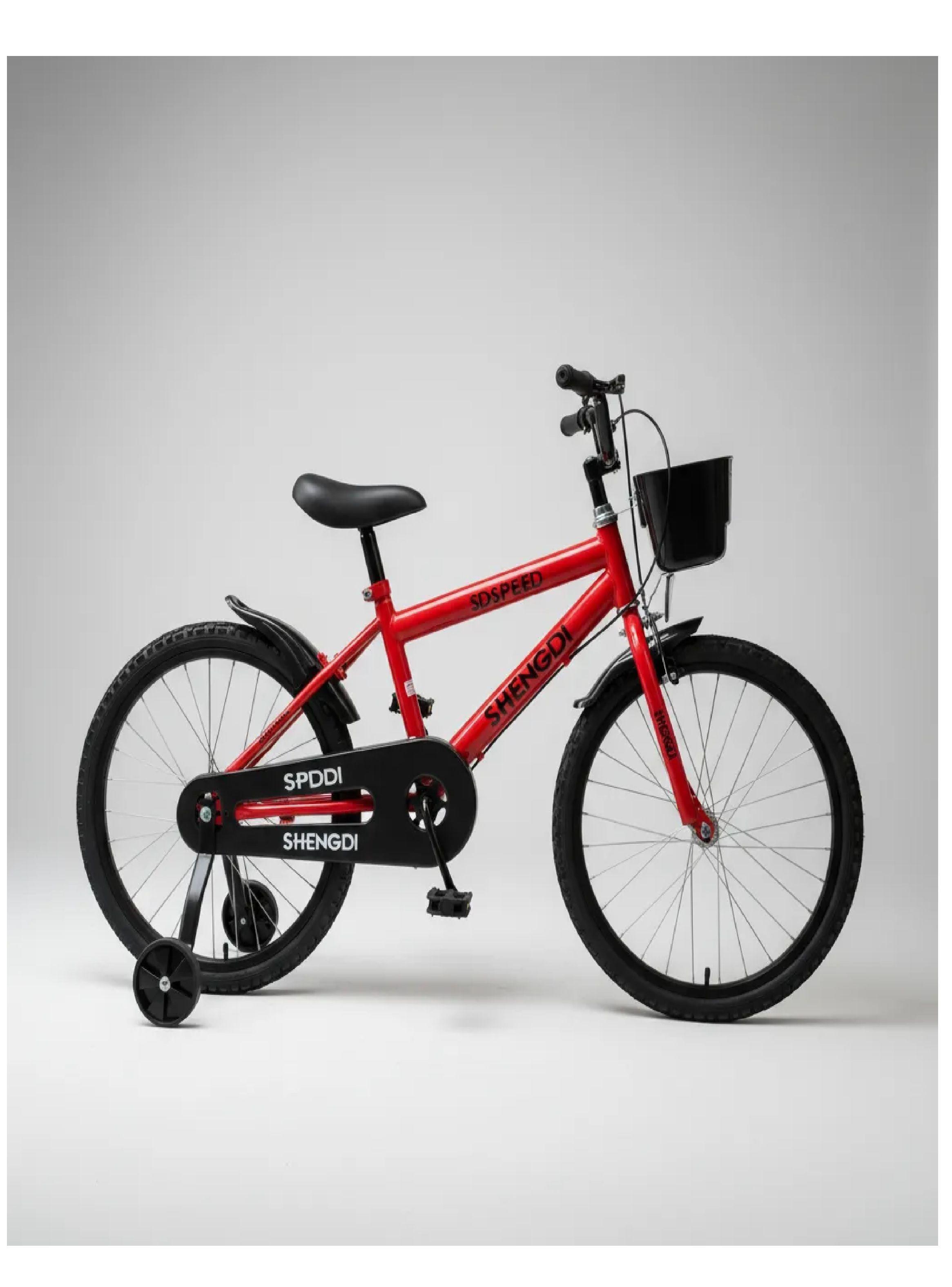 Bicicleta Aro 20 Infantil Con Ruedas De Aprendizaje Rojo-5