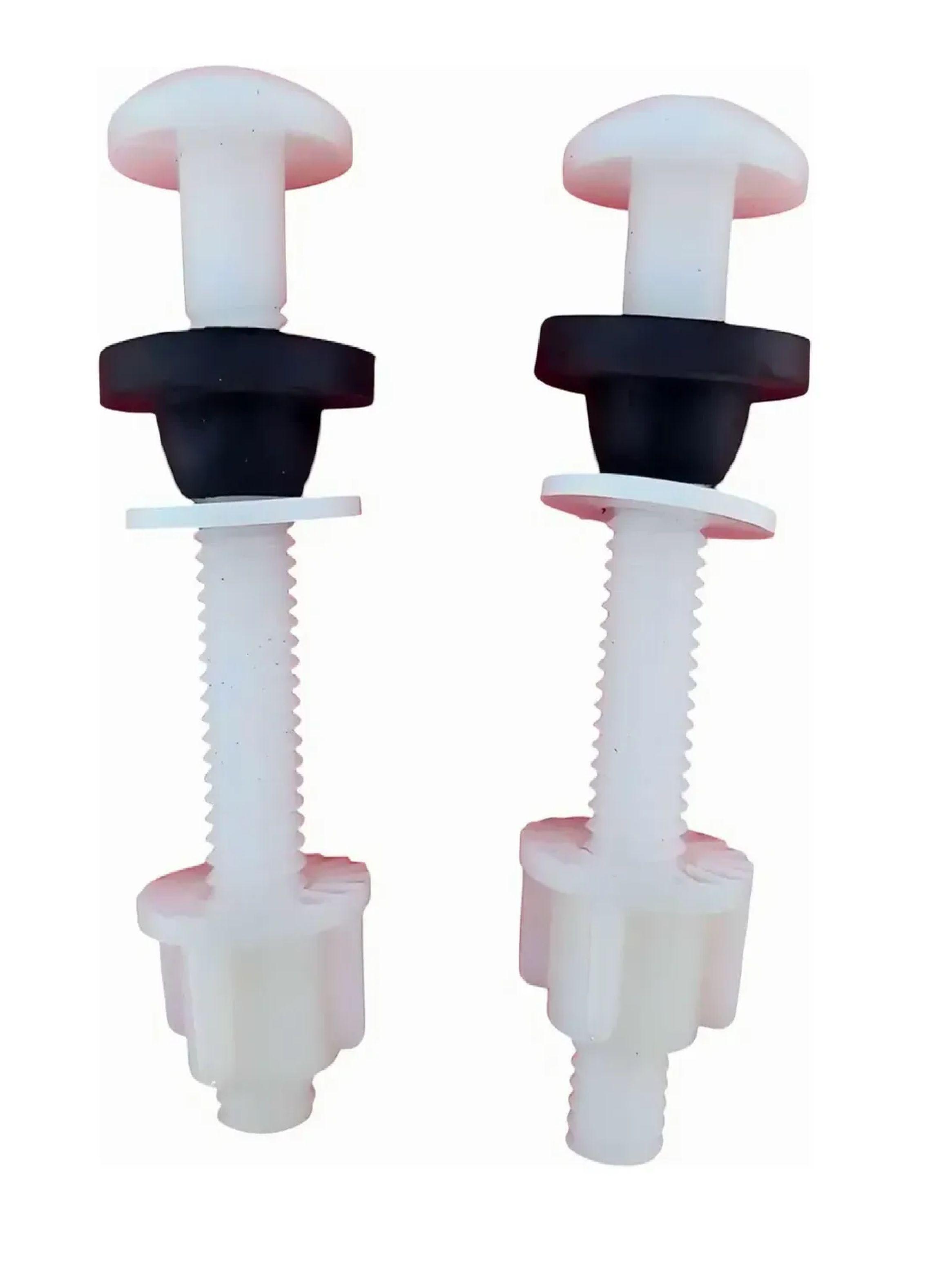 Kit Pernos De Fijacion Plastico Estanque Taza Wc Hoffens X2-0