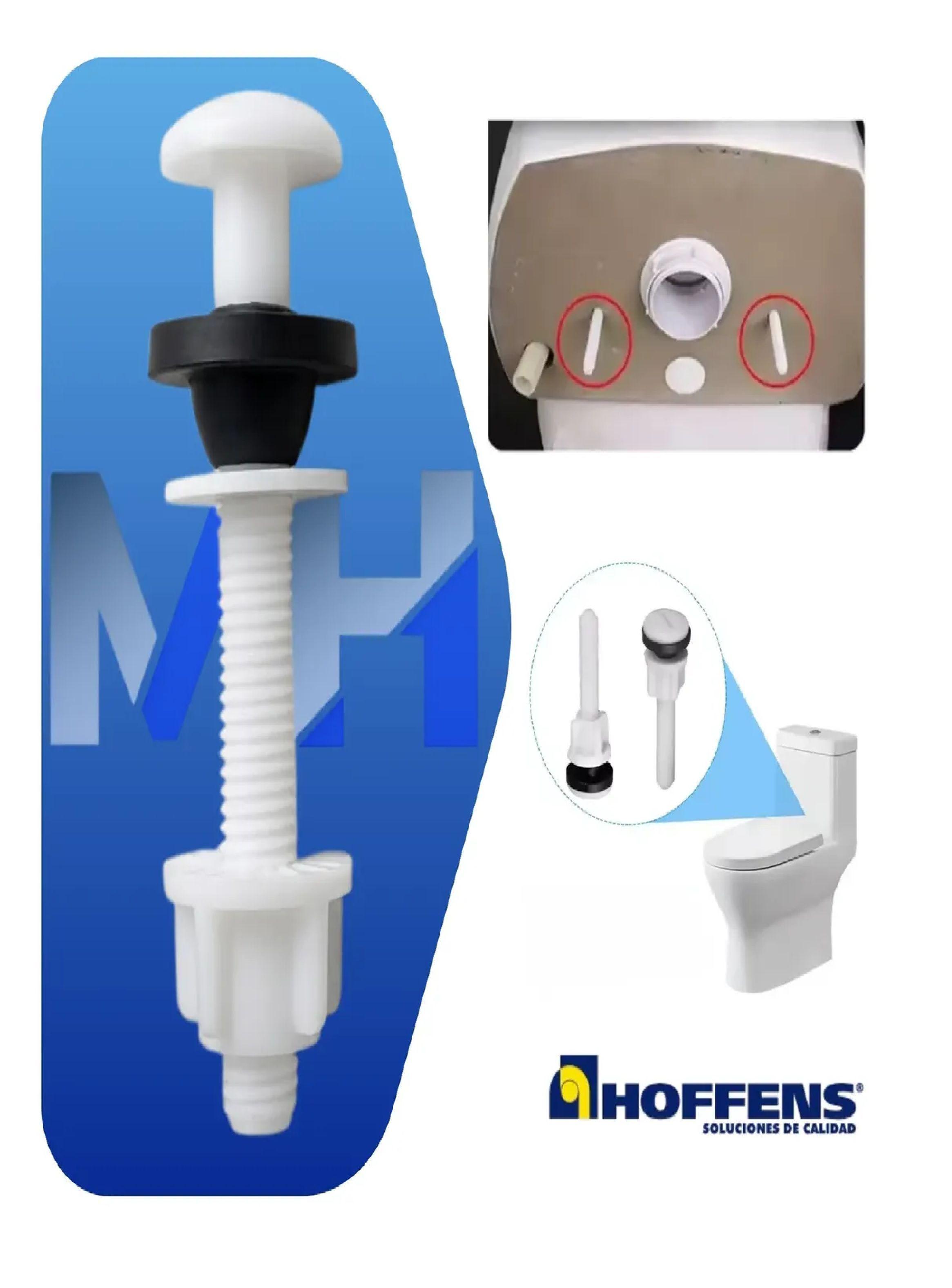 Kit Pernos De Fijacion Plastico Estanque Taza Wc Hoffens X2-1