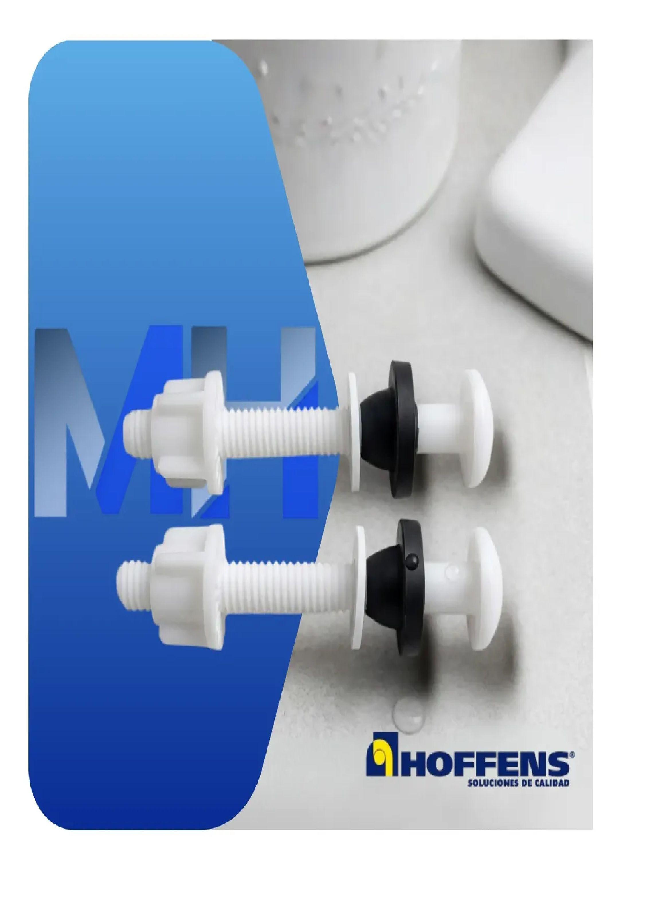 Kit Pernos De Fijacion Plastico Estanque Taza Wc Hoffens X2-2