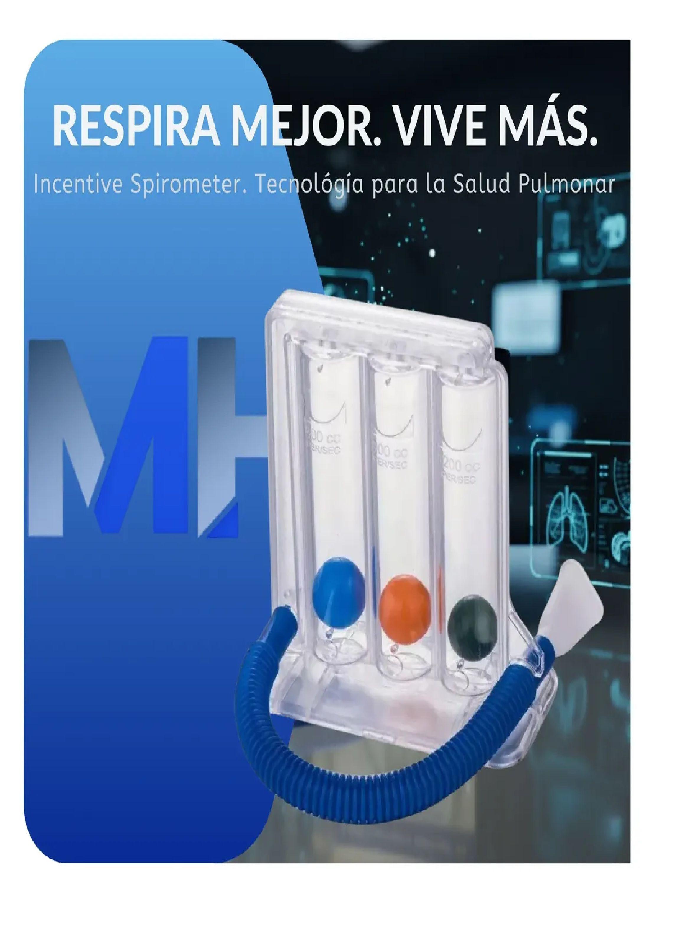 Triflo Ejercitador Pulmonar Respiratorio Espirometro Triflow-7