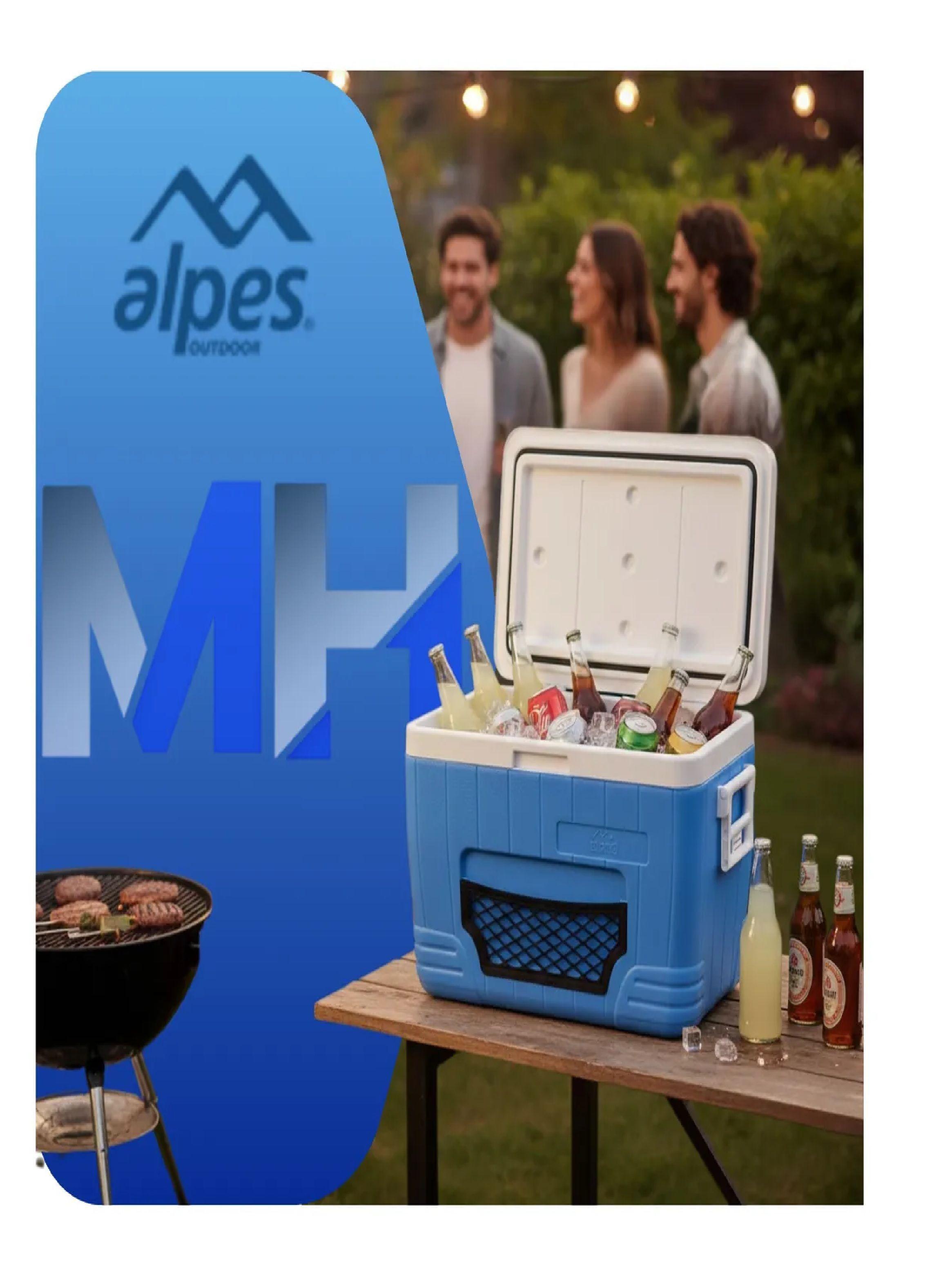 Cooler Rigido Cava Alpes 52 Litros Nevera Camping Playa-3