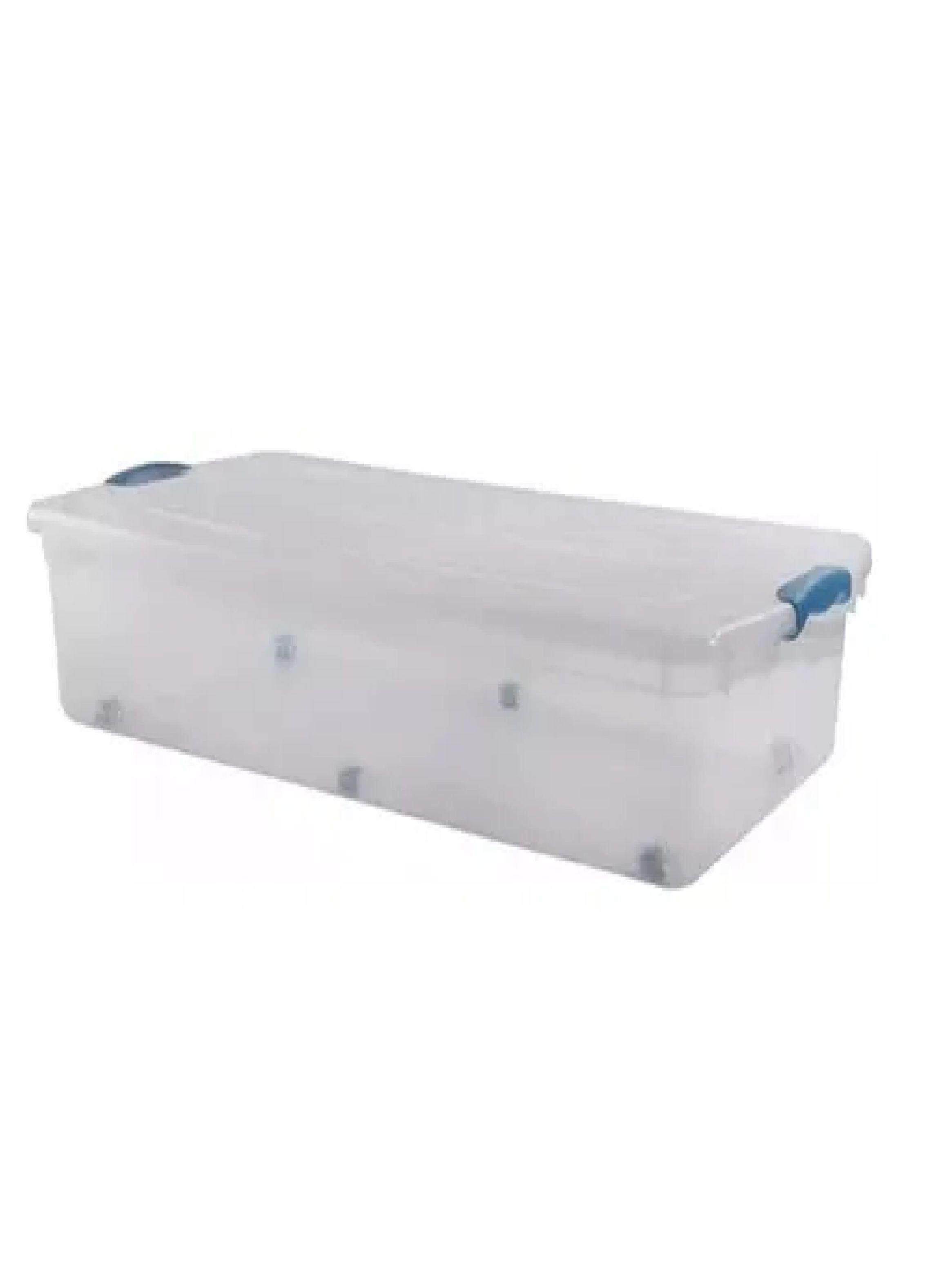 Caja Organizadora Bajo Cama 36 L Con Ruedas Wenco 5 Unidades-4