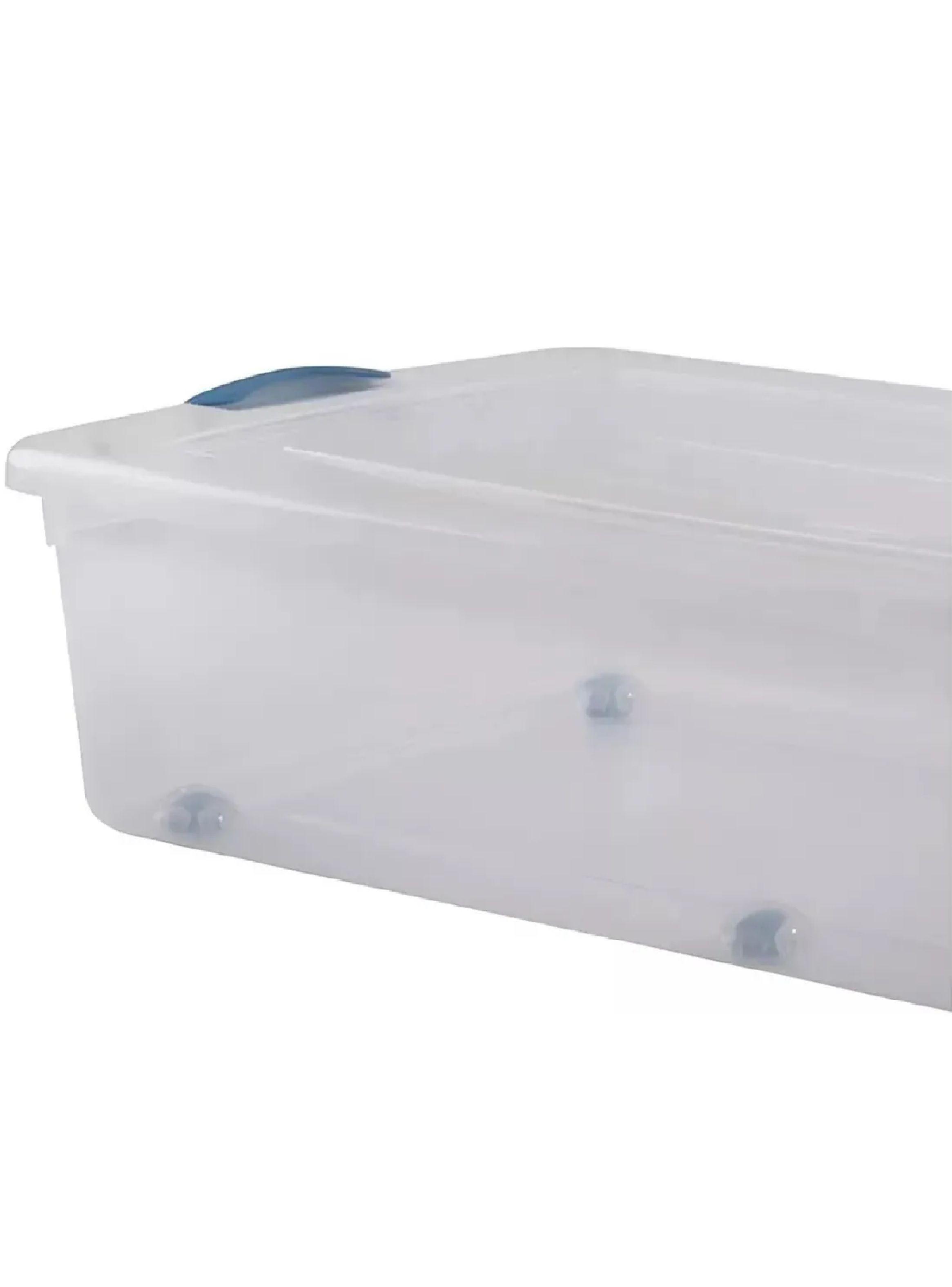 Caja Organizadora Bajo Cama 36 L Con Ruedas Wenco 5 Unidades-5