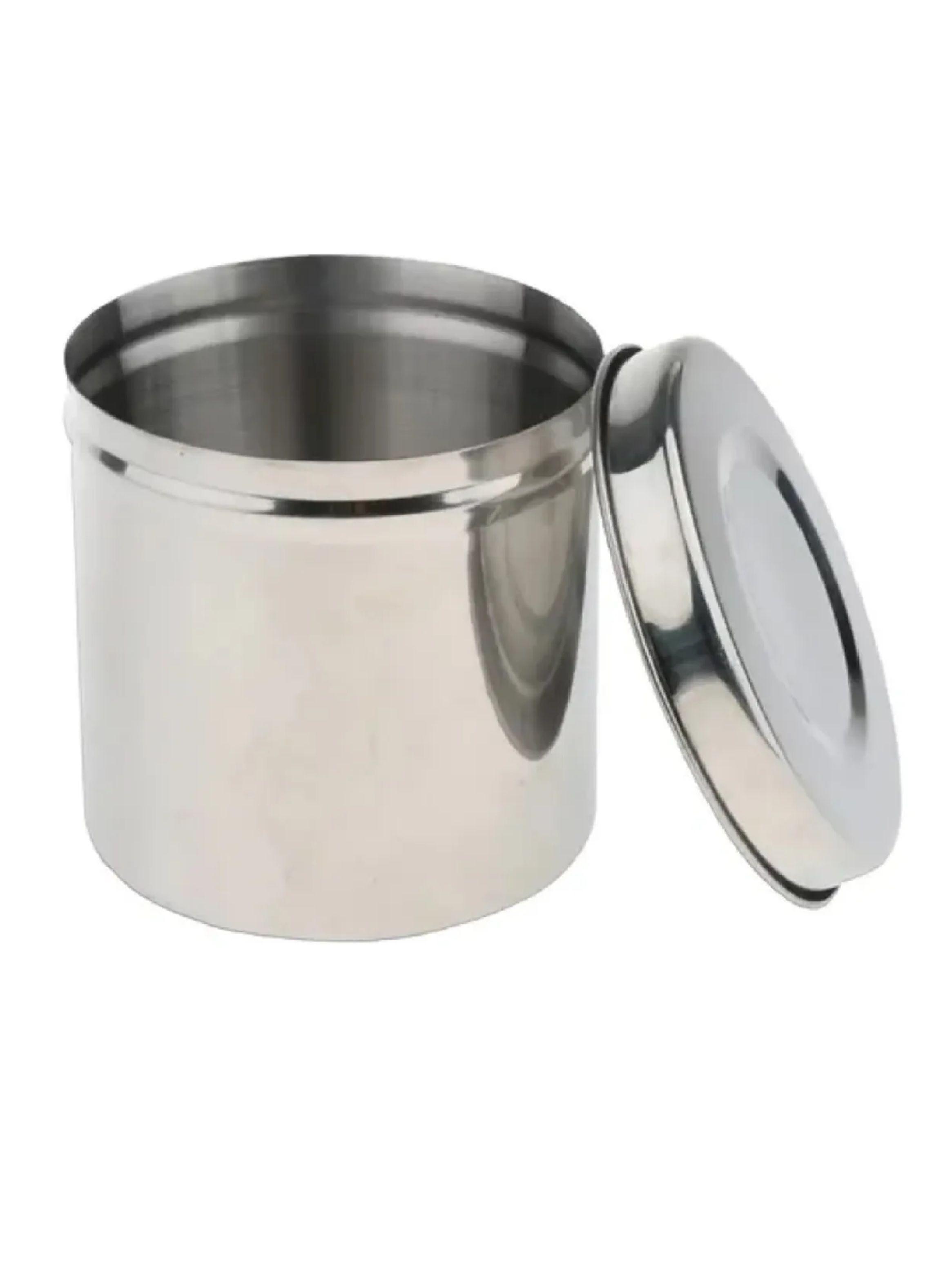 Algodonero - Torulero 12cm X 11cm Recipiente Acero Pack X 2-2
